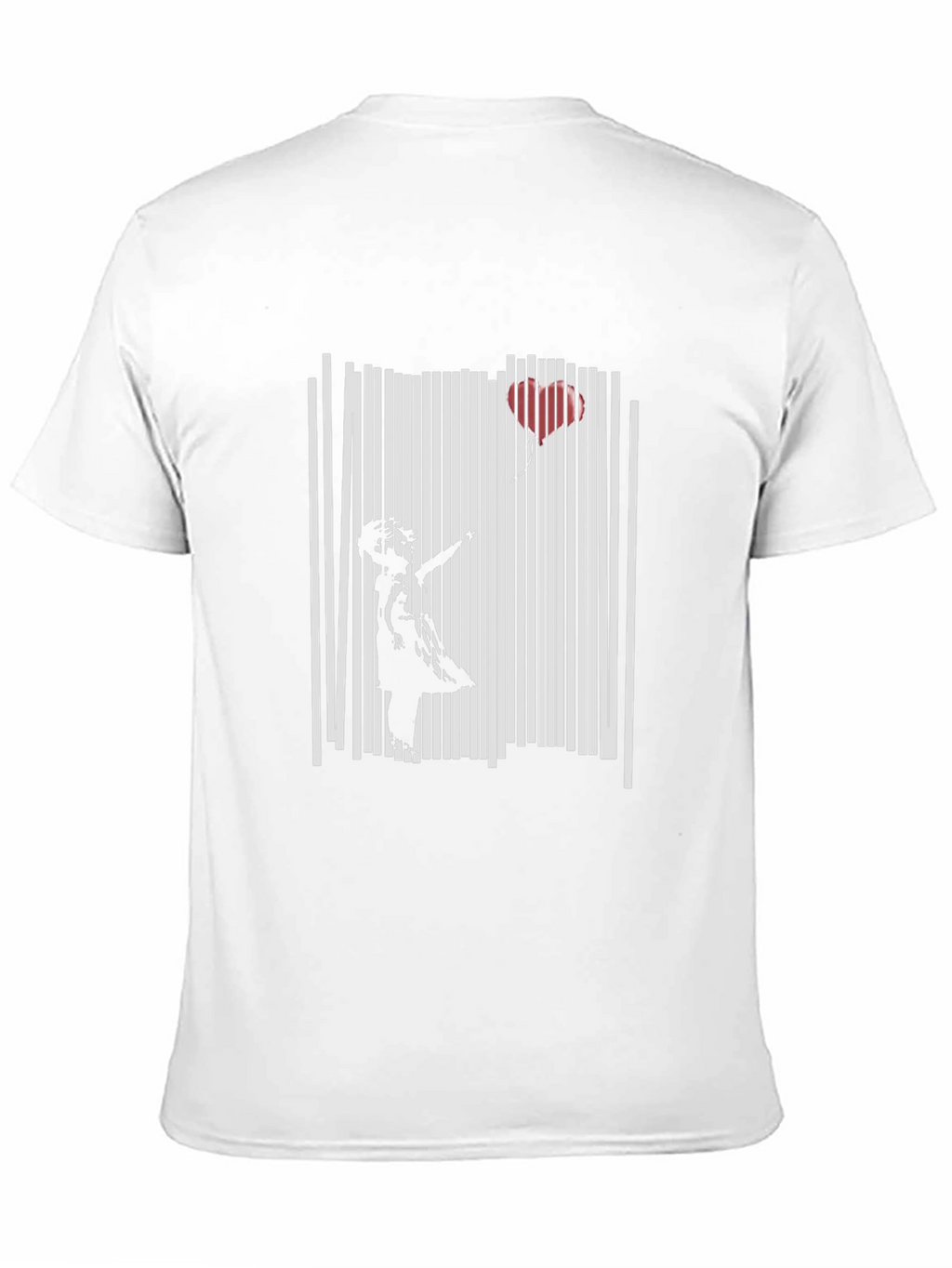 Banksy Girl with Balloon Black T-Shirt