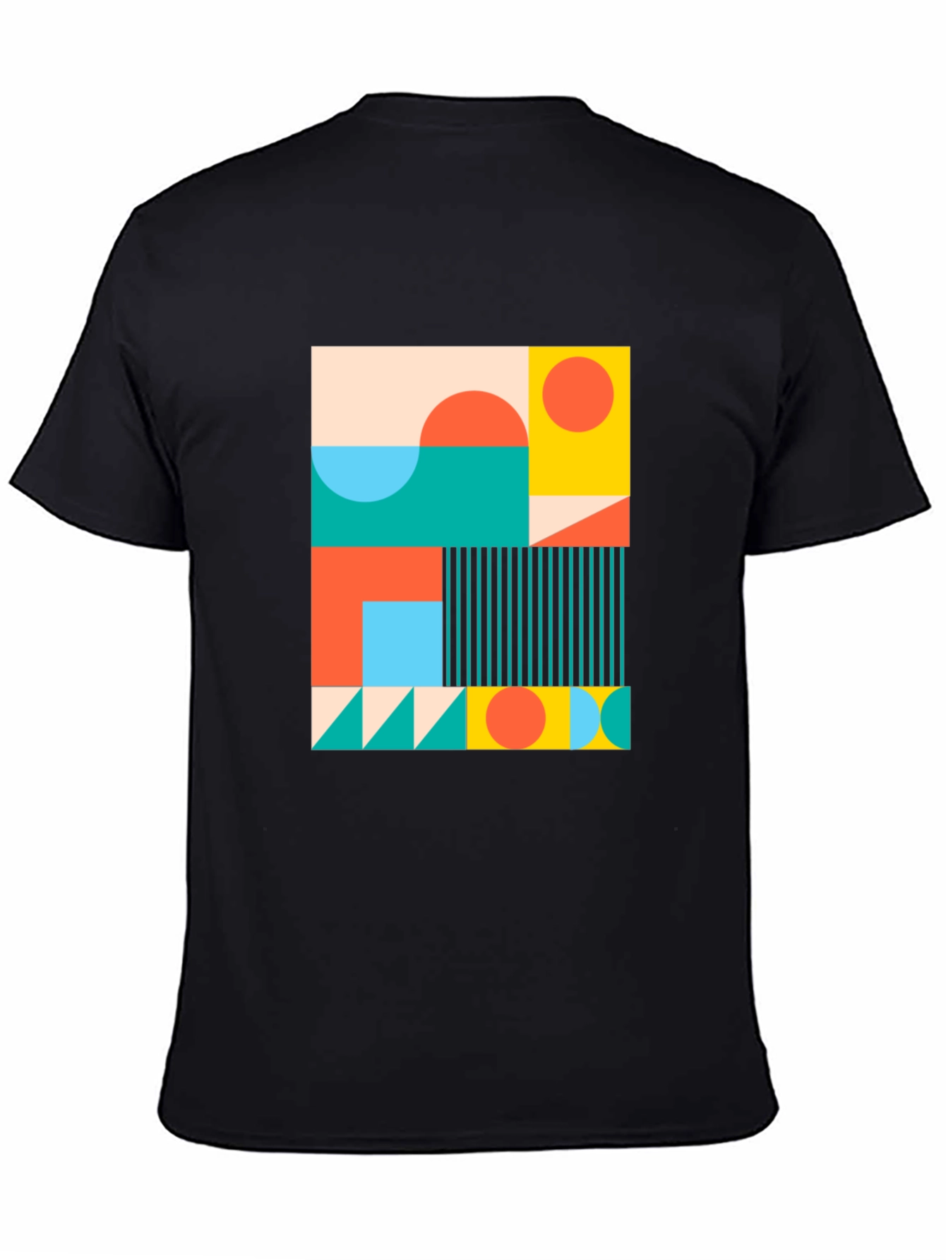 Geometric Pattern Tee - Modern Art Shirt