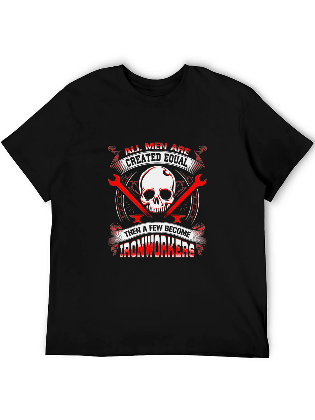 Ironworker Skull Graphic Tee - Black