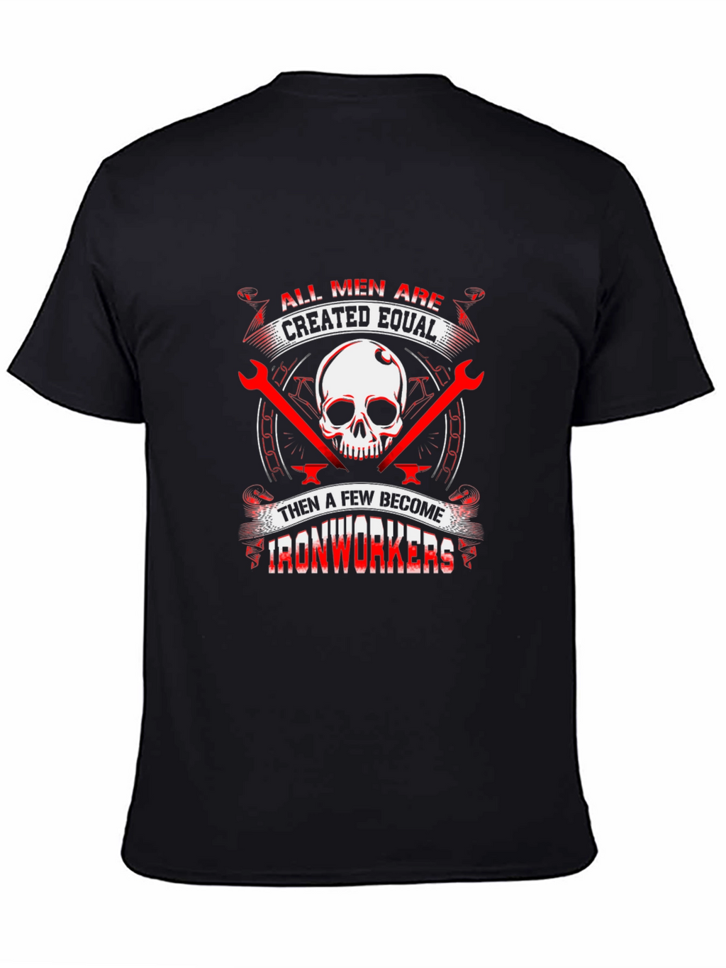 Ironworker Skull Graphic Tee - Black
