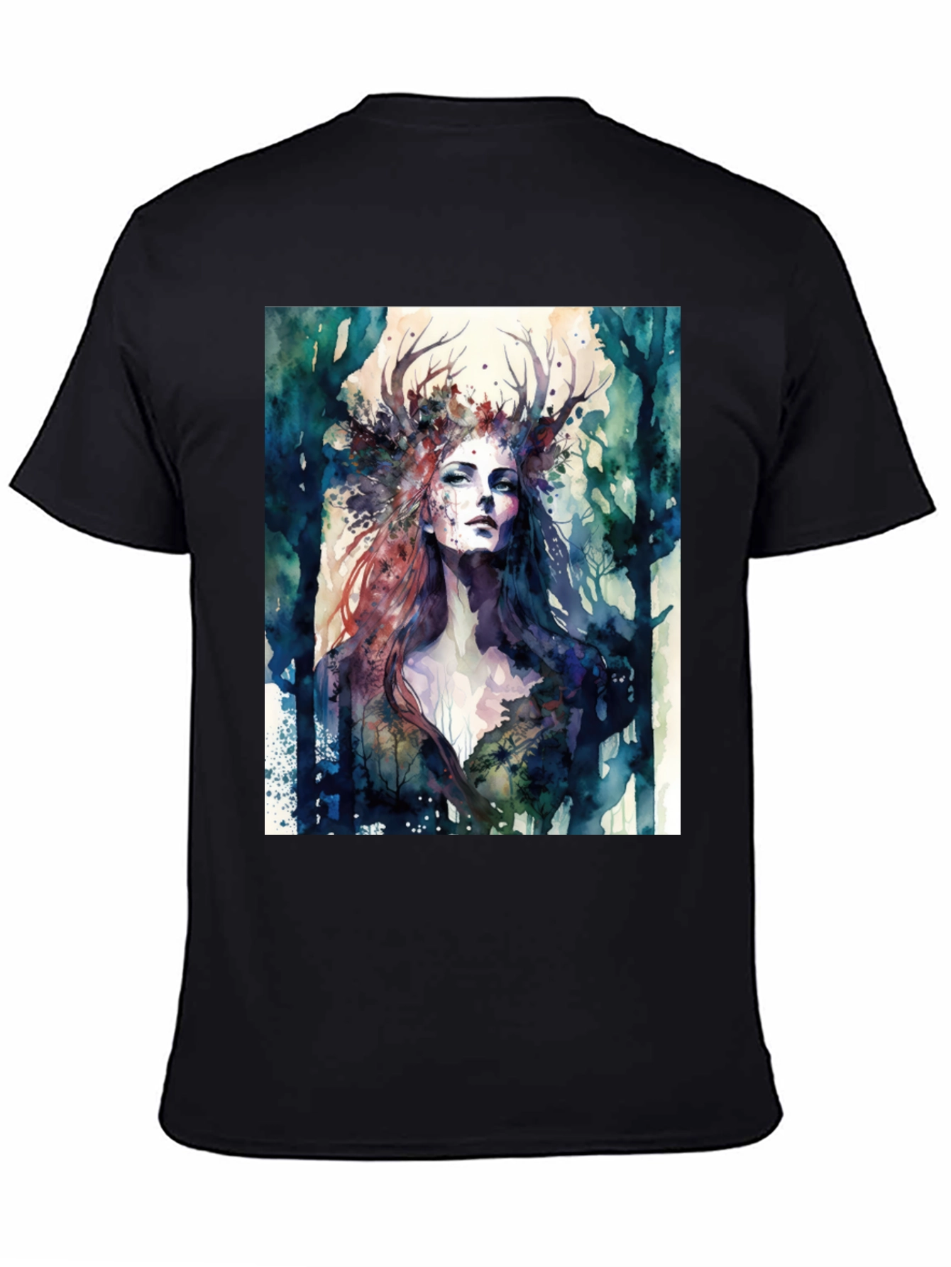 Watercolor Forest Queen T-Shirt