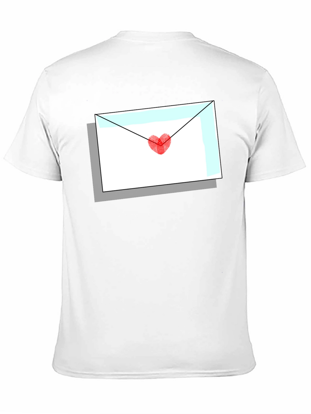 Love Letter Graphic Tee - Heart Envelope T-Shirt