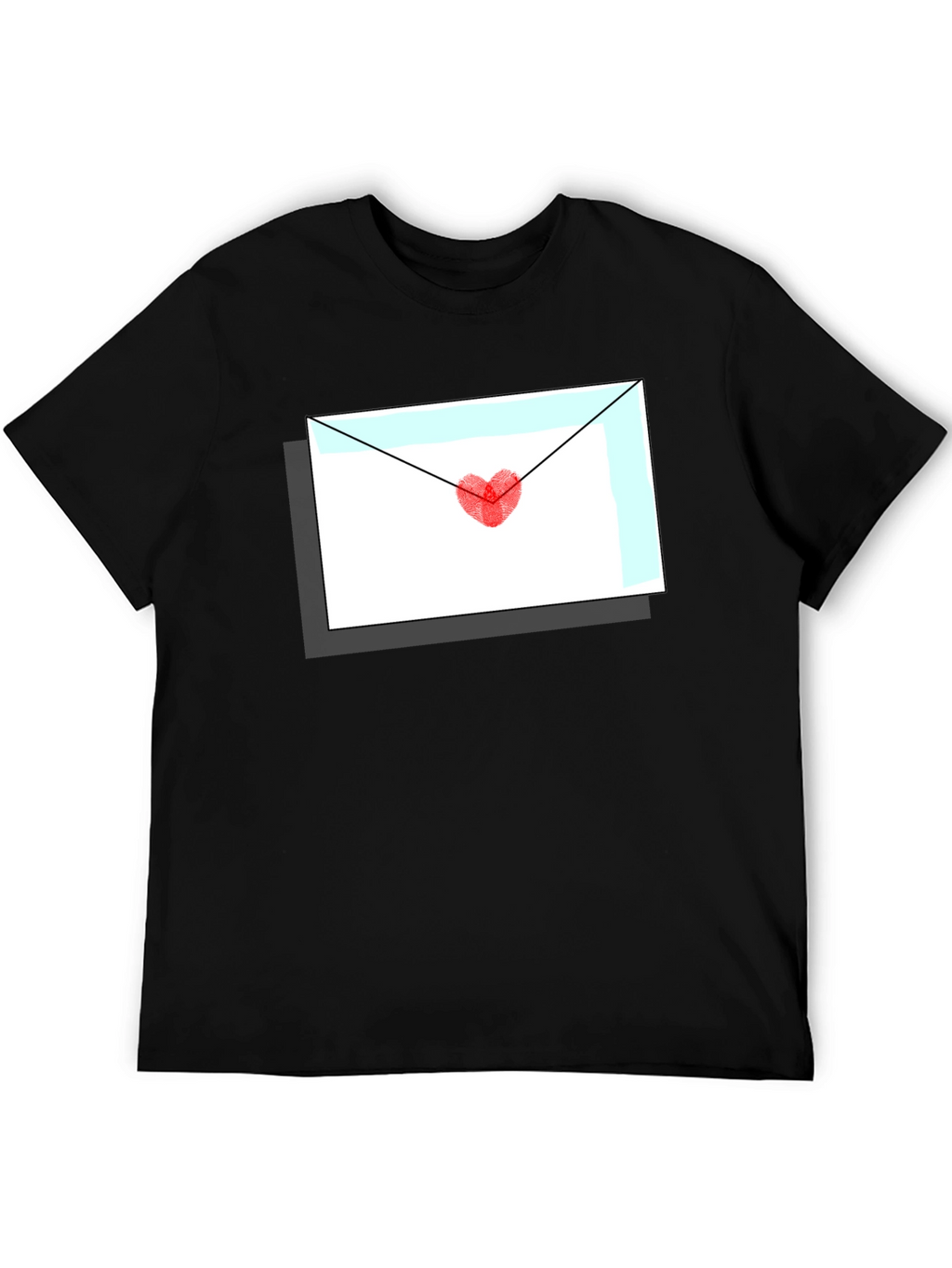 Love Letter Graphic Tee - Heart Envelope T-Shirt