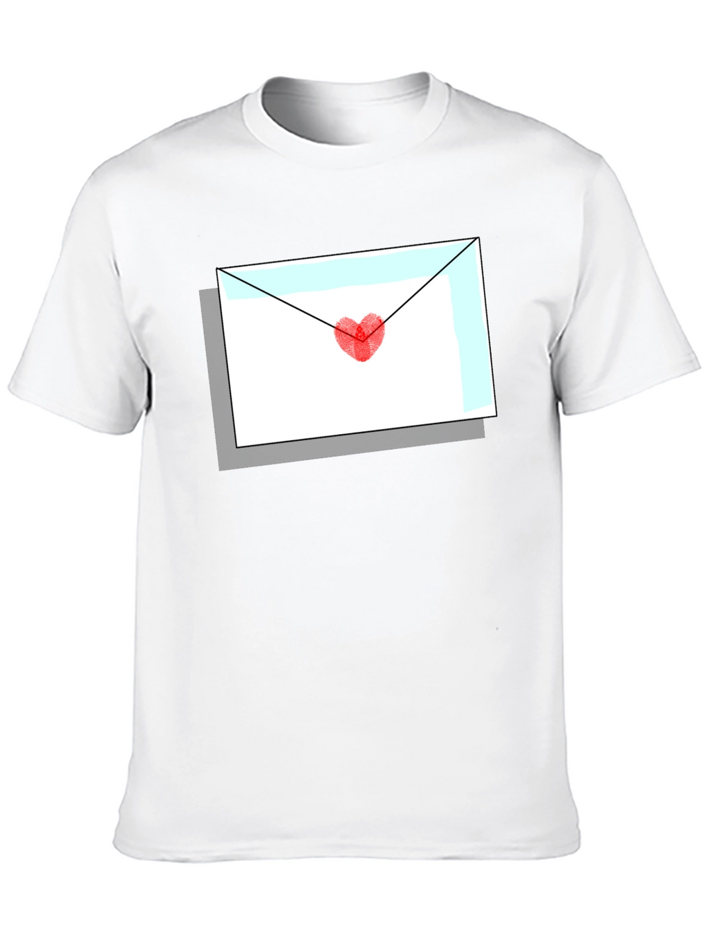 Love Letter Graphic Tee - Heart Envelope T-Shirt