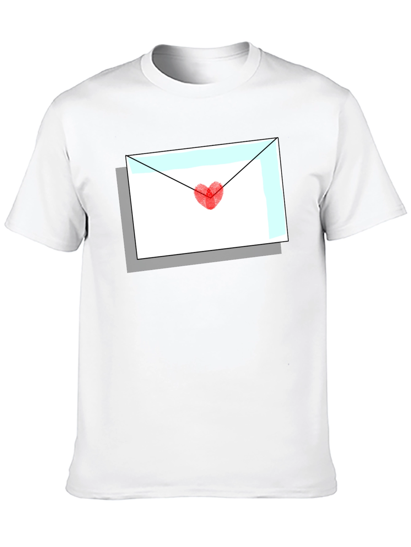 Love Letter Graphic Tee - Heart Envelope T-Shirt
