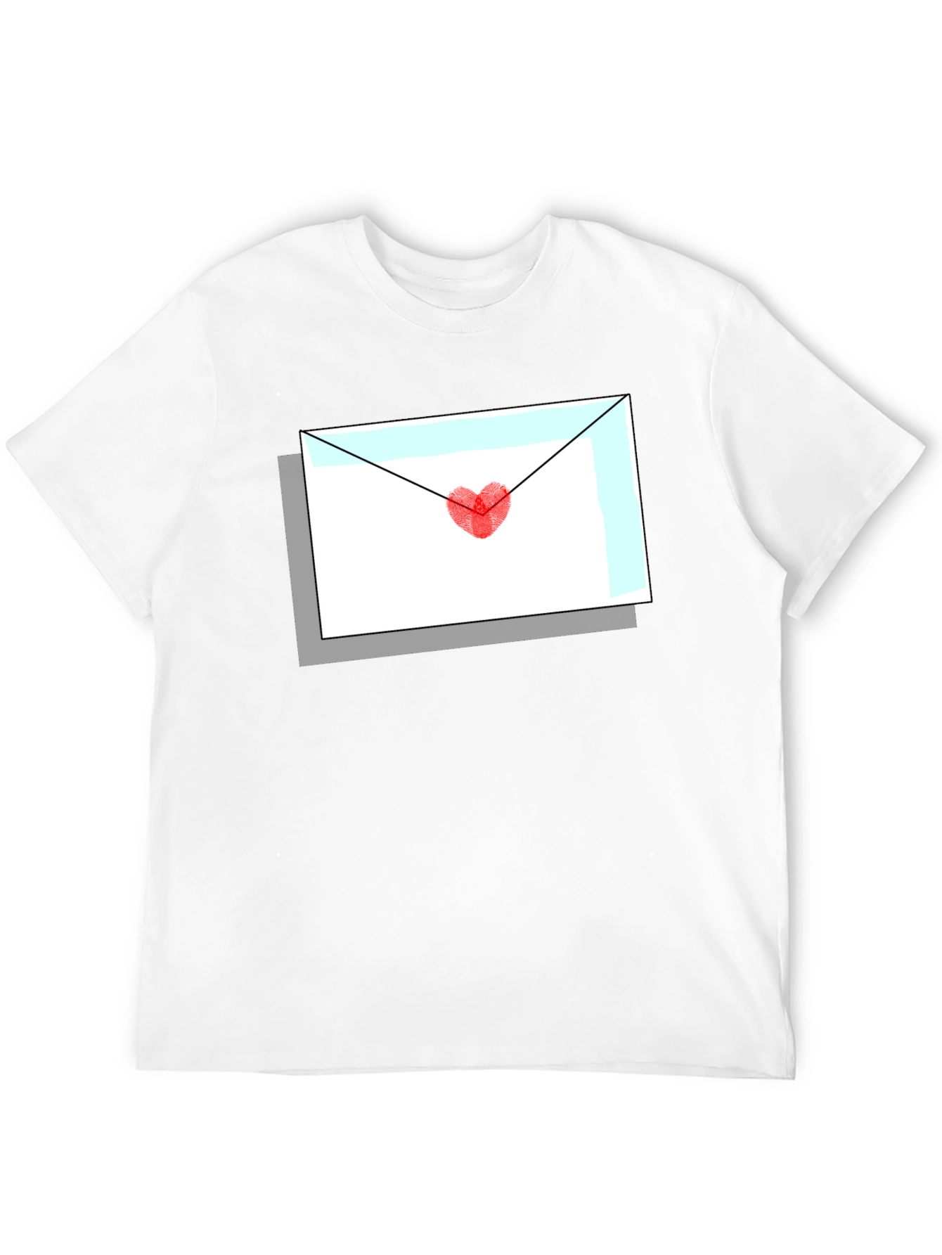 Love Letter Graphic Tee - Heart Envelope T-Shirt