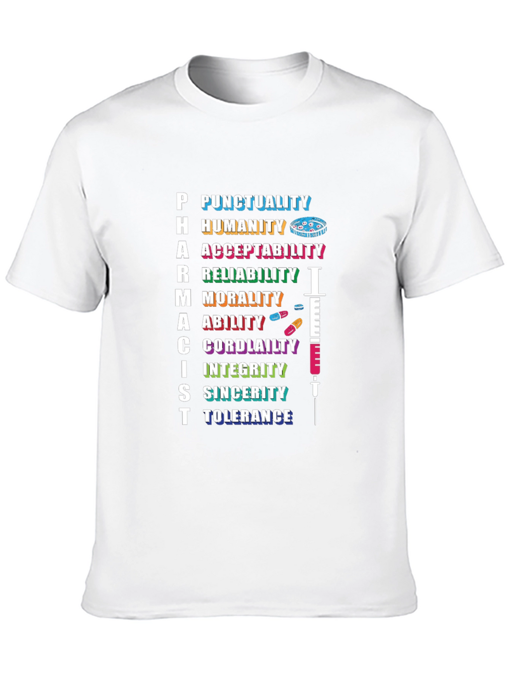 Pharmacist Qualities Black T-Shirt