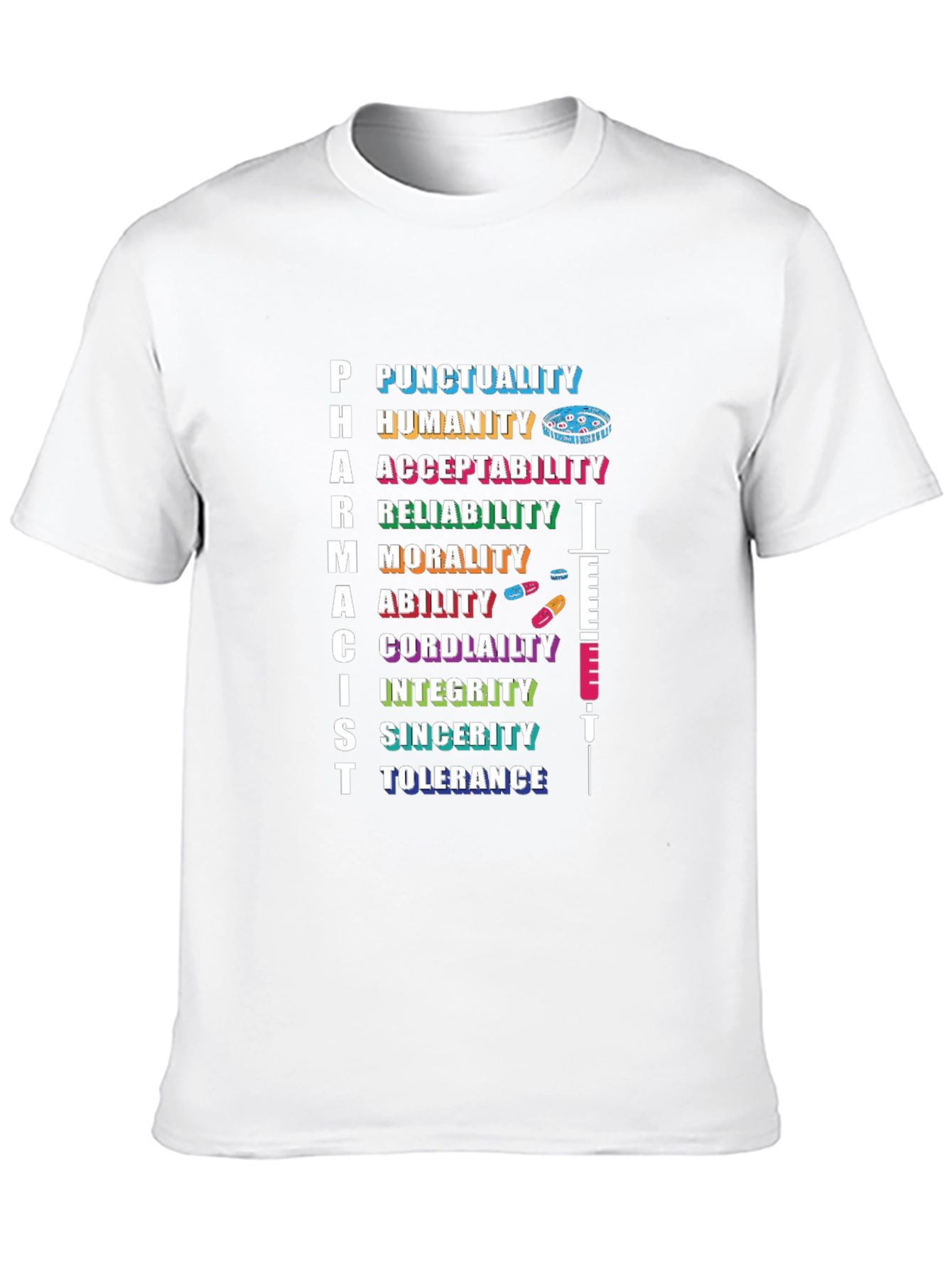 Pharmacist Qualities Black T-Shirt
