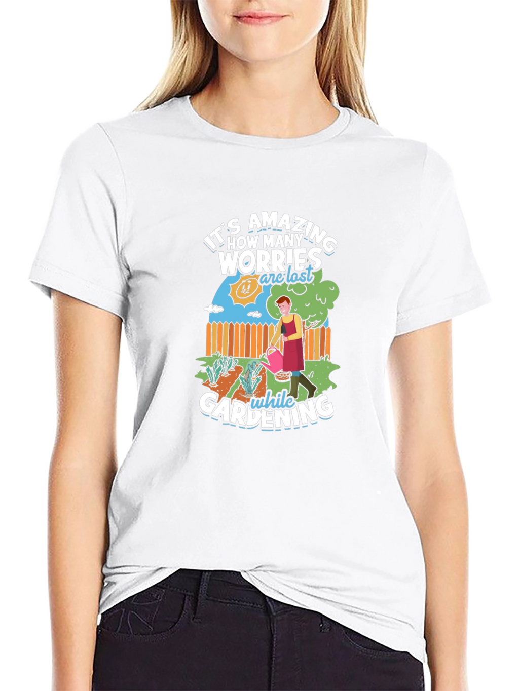 Gardening Worry-Free Graphic Tee