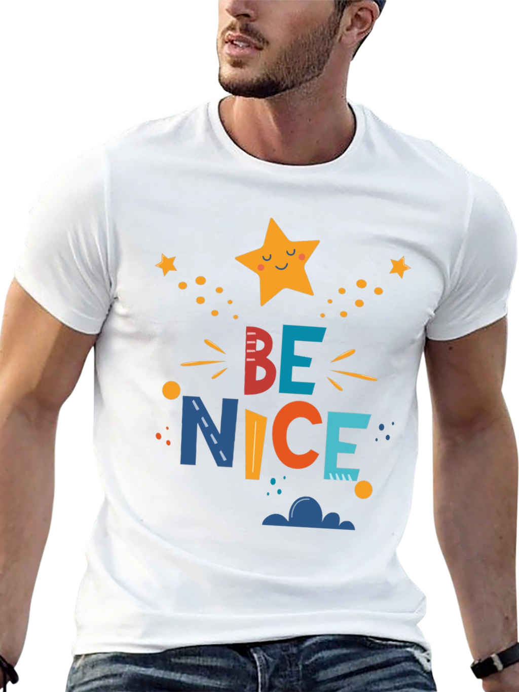 Be Nice Graphic Tee - Mens Black T-Shirt