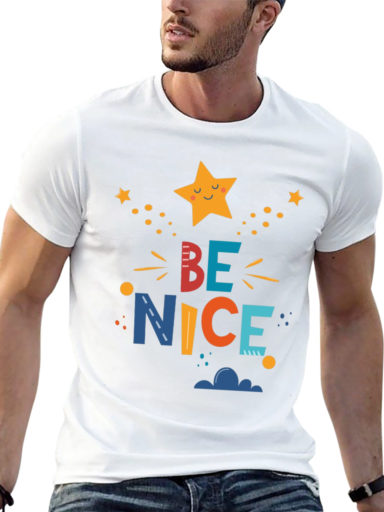 Be Nice Graphic Tee - Mens Black T-Shirt