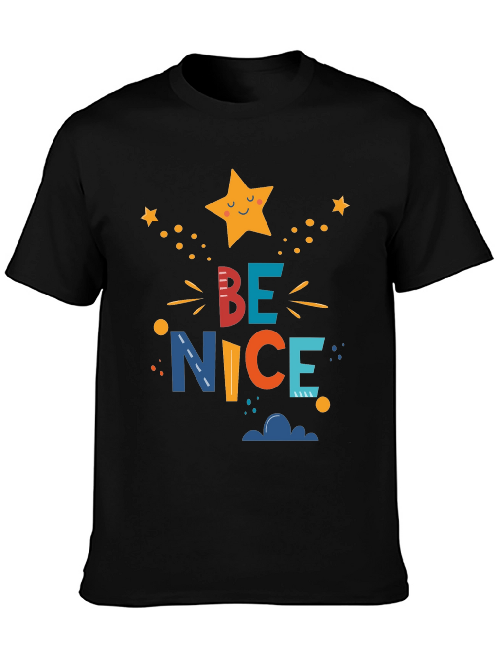 Be Nice Graphic Tee - Mens Black T-Shirt