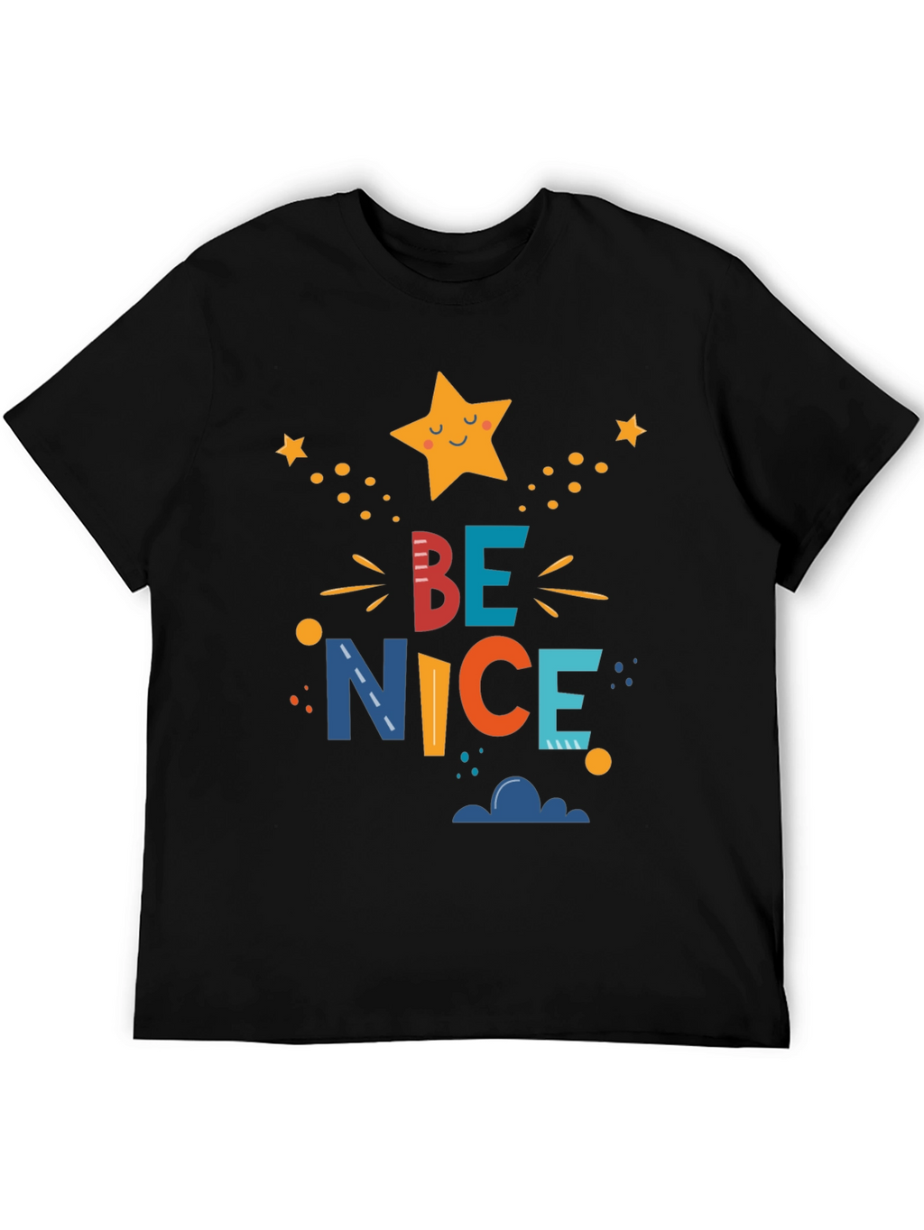 Be Nice Graphic Tee - Mens Black T-Shirt