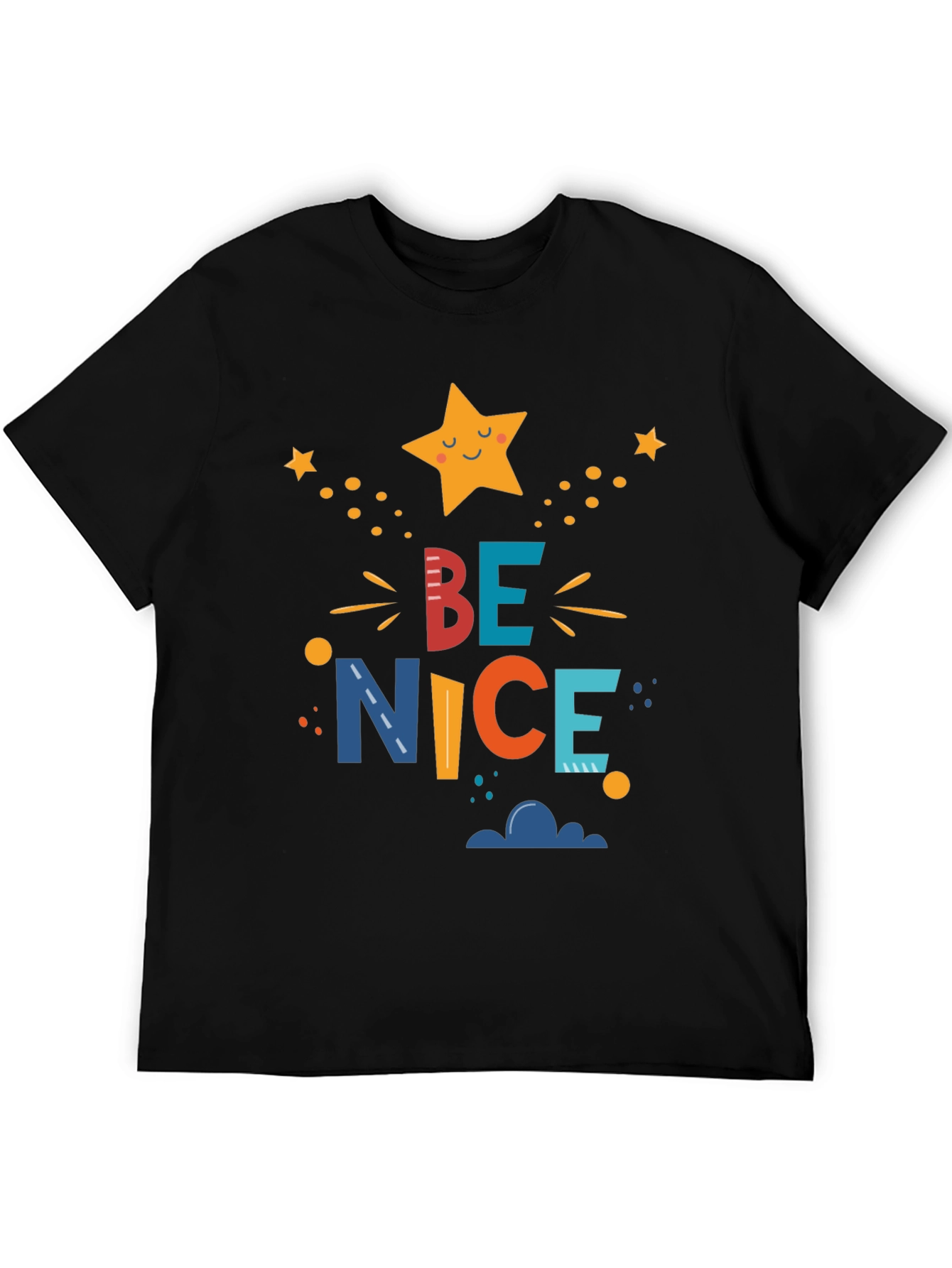Be Nice Graphic Tee - Mens Black T-Shirt