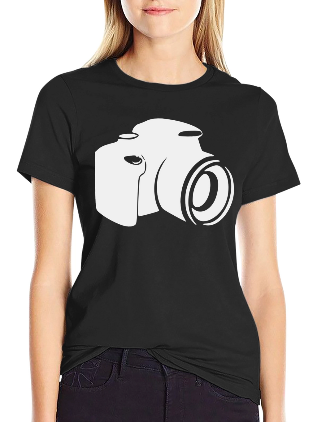 Camera Graphic Tee - Black Unisex T-Shirt