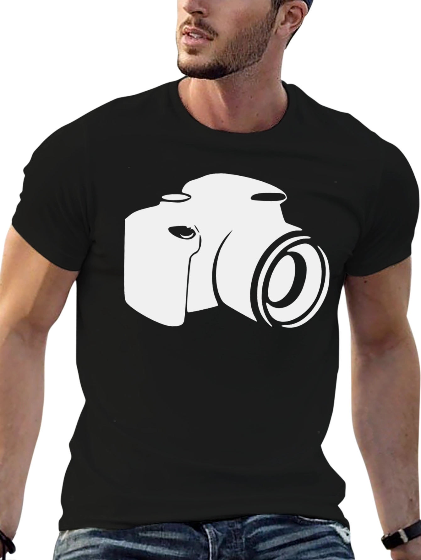 Camera Graphic Tee - Black Unisex T-Shirt