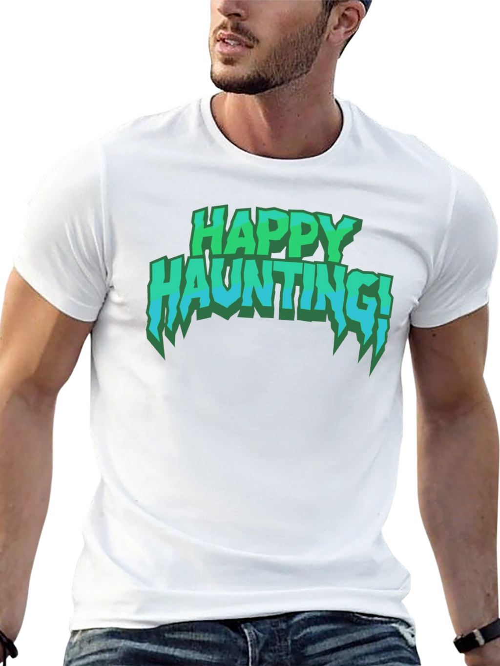 Happy Haunting T-Shirt - Spooky Season Tee