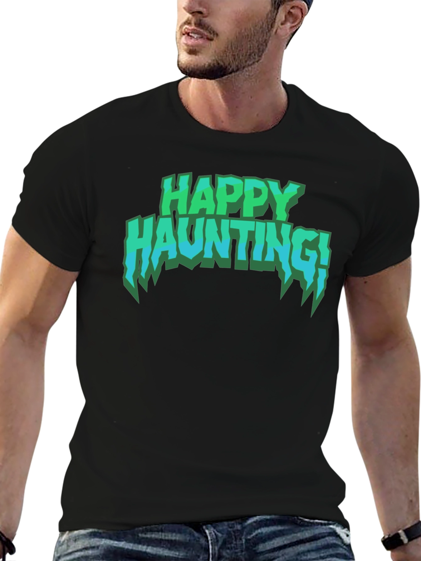 Happy Haunting T-Shirt - Spooky Season Tee