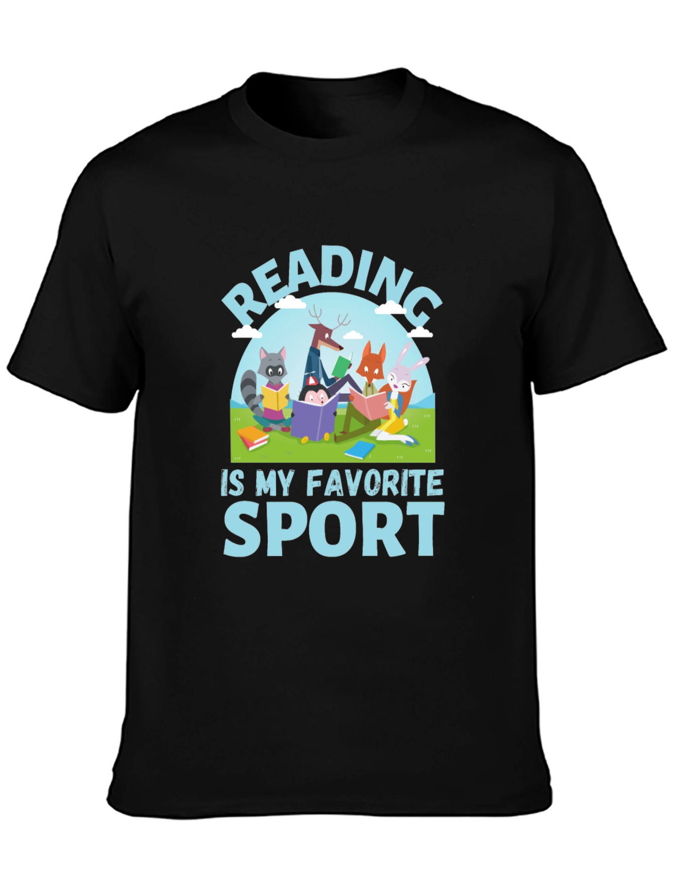 Reading is My Favorite Sport Graphic T-Shirt
