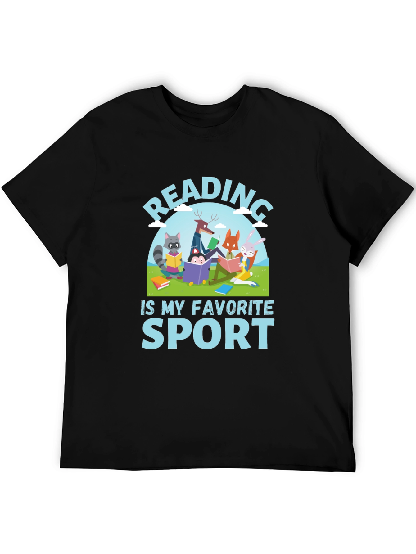 Reading is My Favorite Sport Graphic T-Shirt