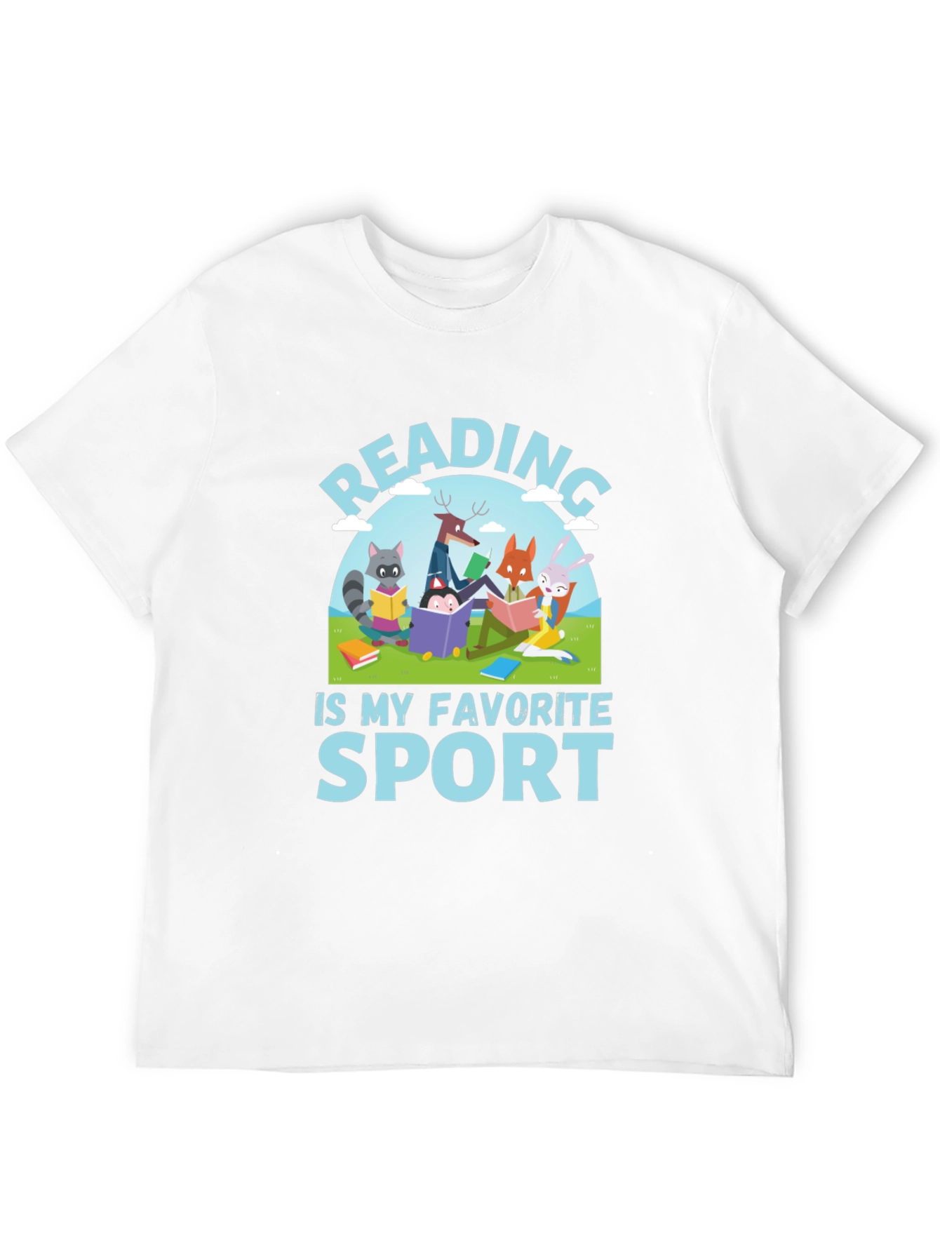 Reading is My Favorite Sport Graphic T-Shirt