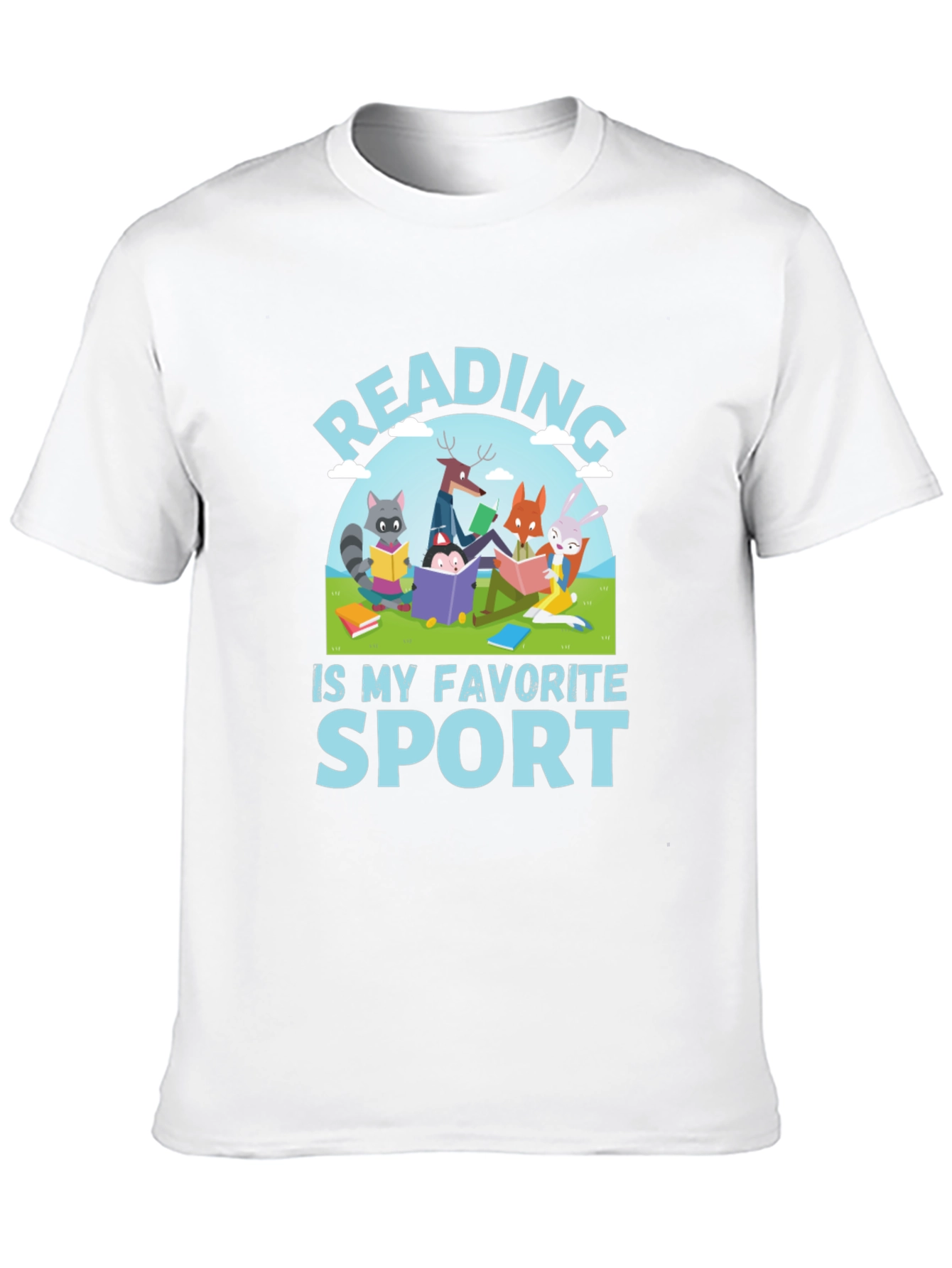 Reading is My Favorite Sport Graphic T-Shirt