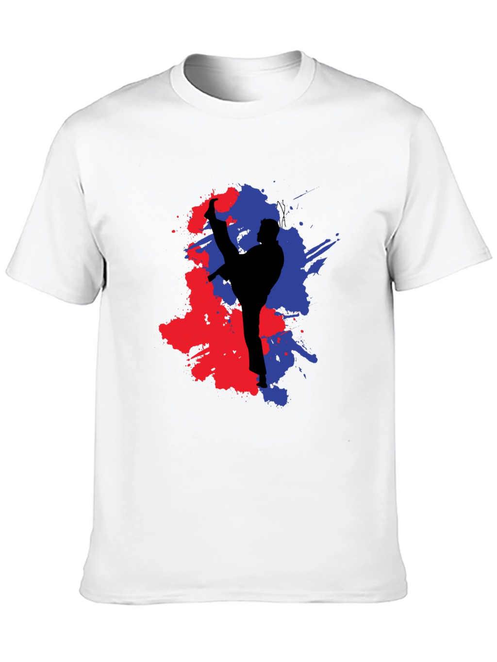 Martial Arts Kick Black T-Shirt