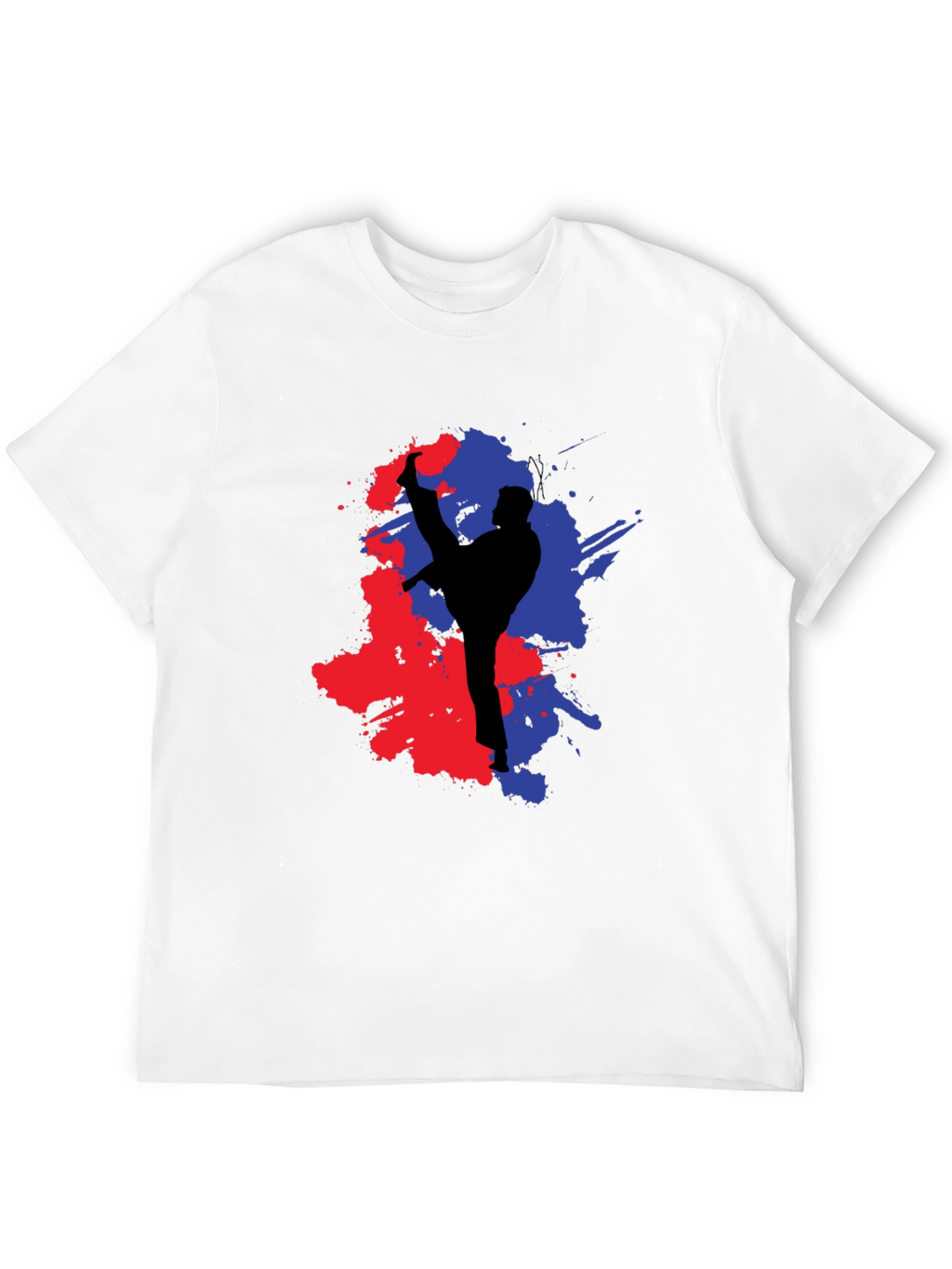 Martial Arts Kick Black T-Shirt