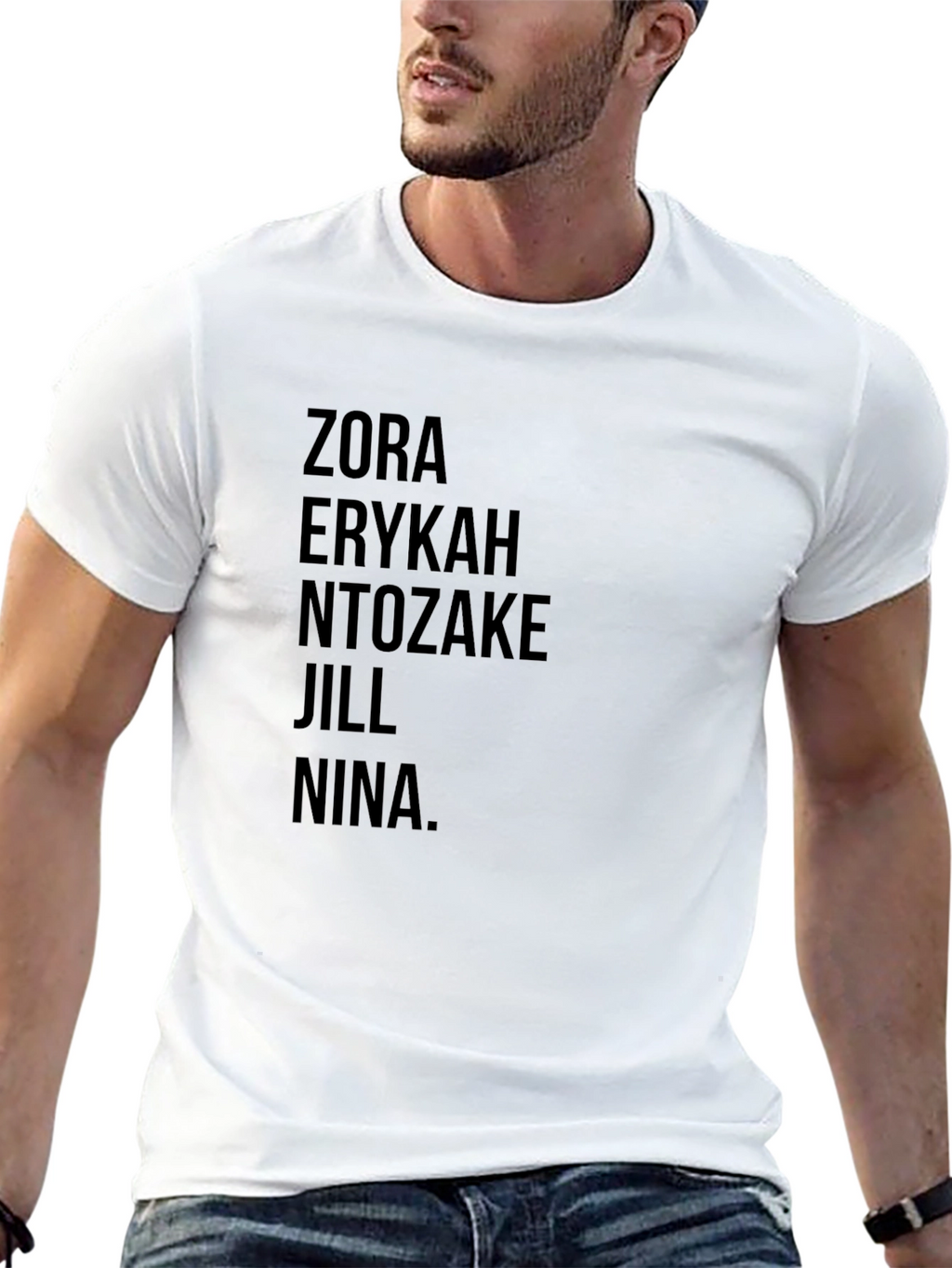 Zora Erykah Ntozake Jill Nina T-Shirt - Black