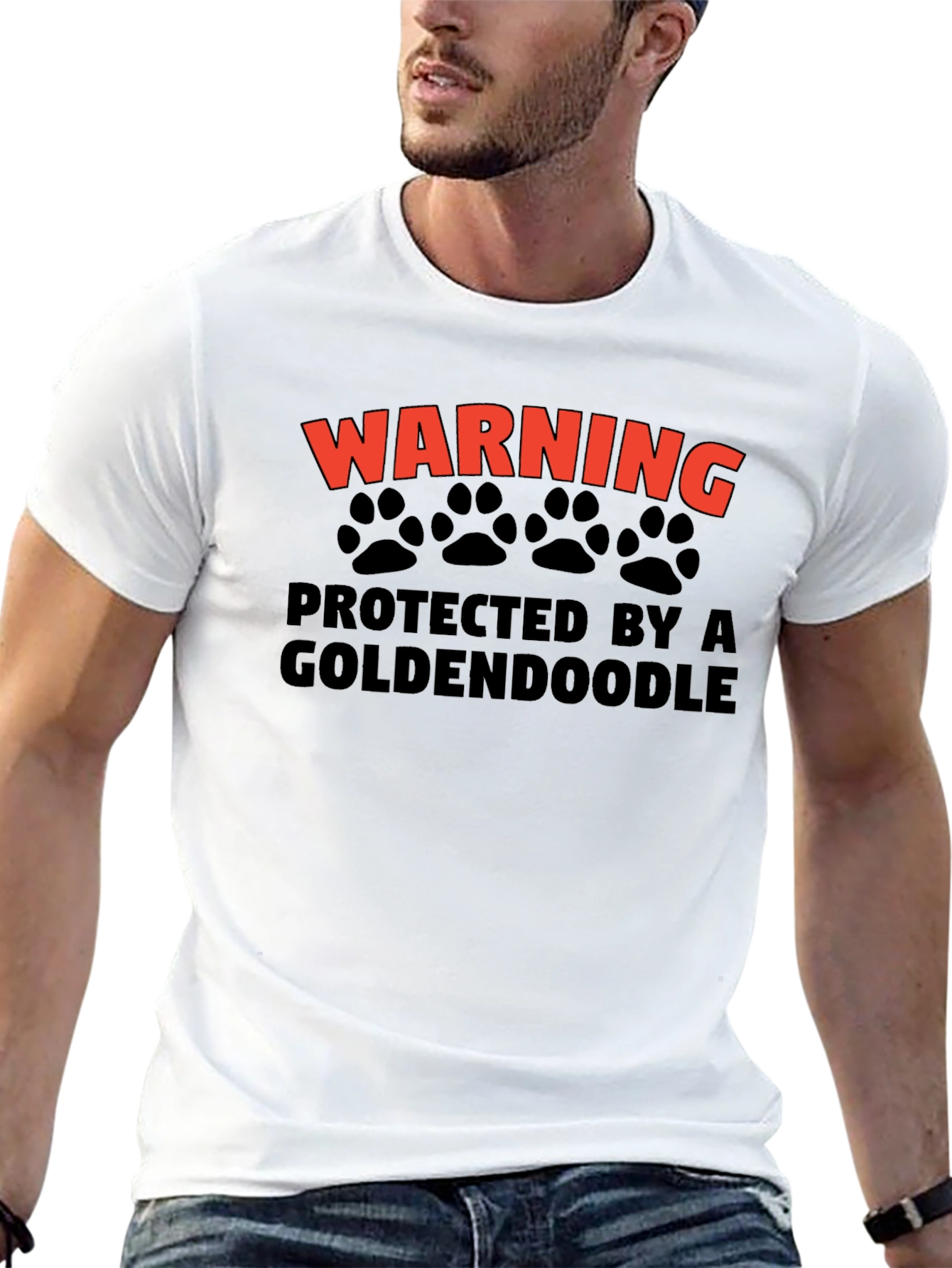 Warning: Protected By A Goldendoodle T-Shirt