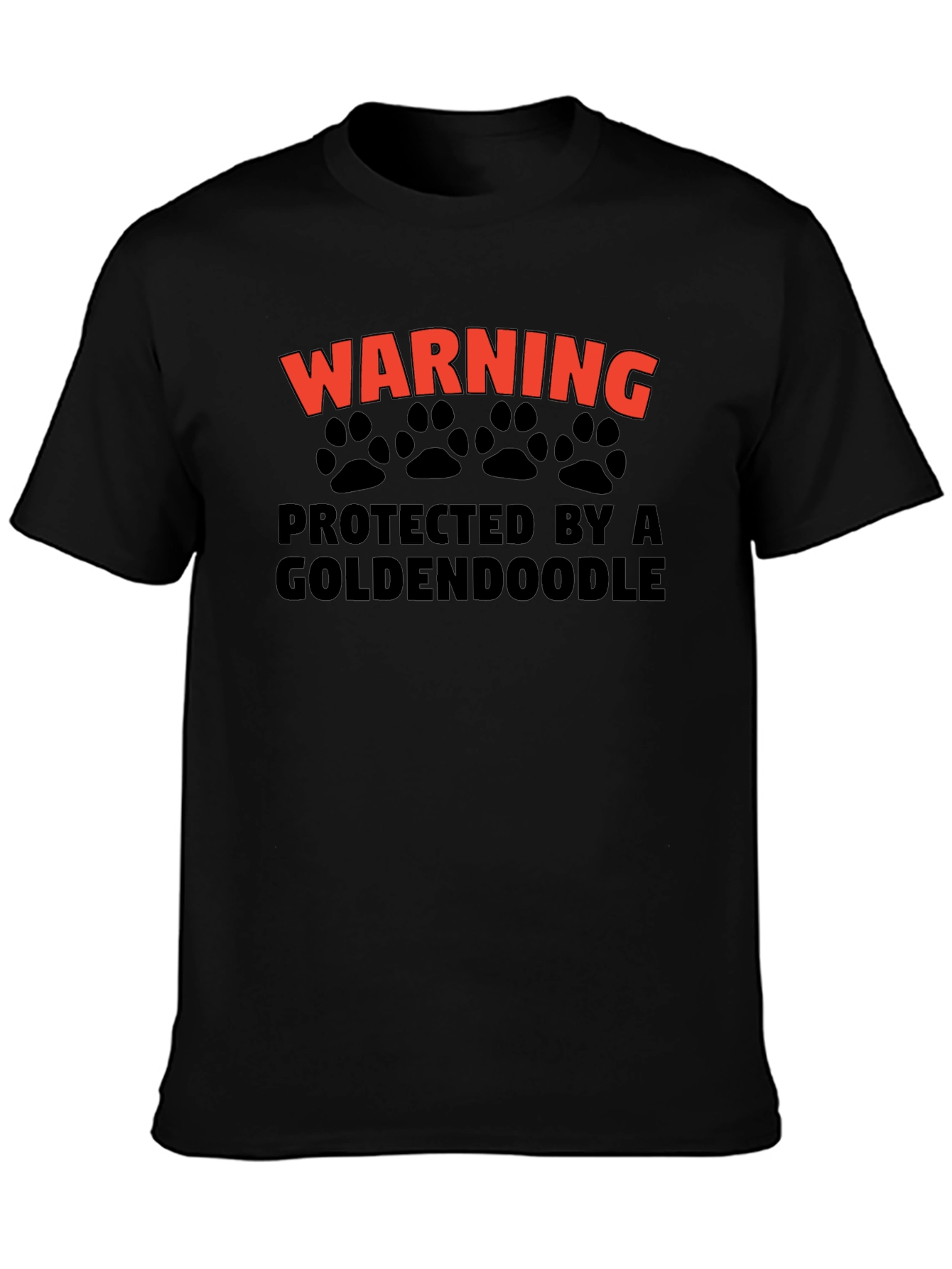 Warning: Protected By A Goldendoodle T-Shirt