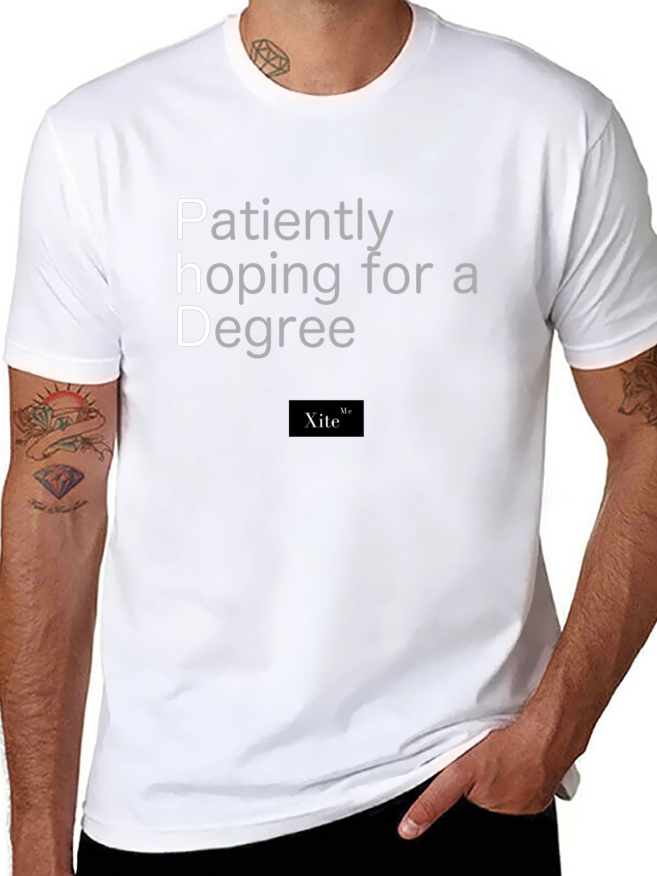 PhD Degree Hopeful T-Shirt - Black Cotton Tee