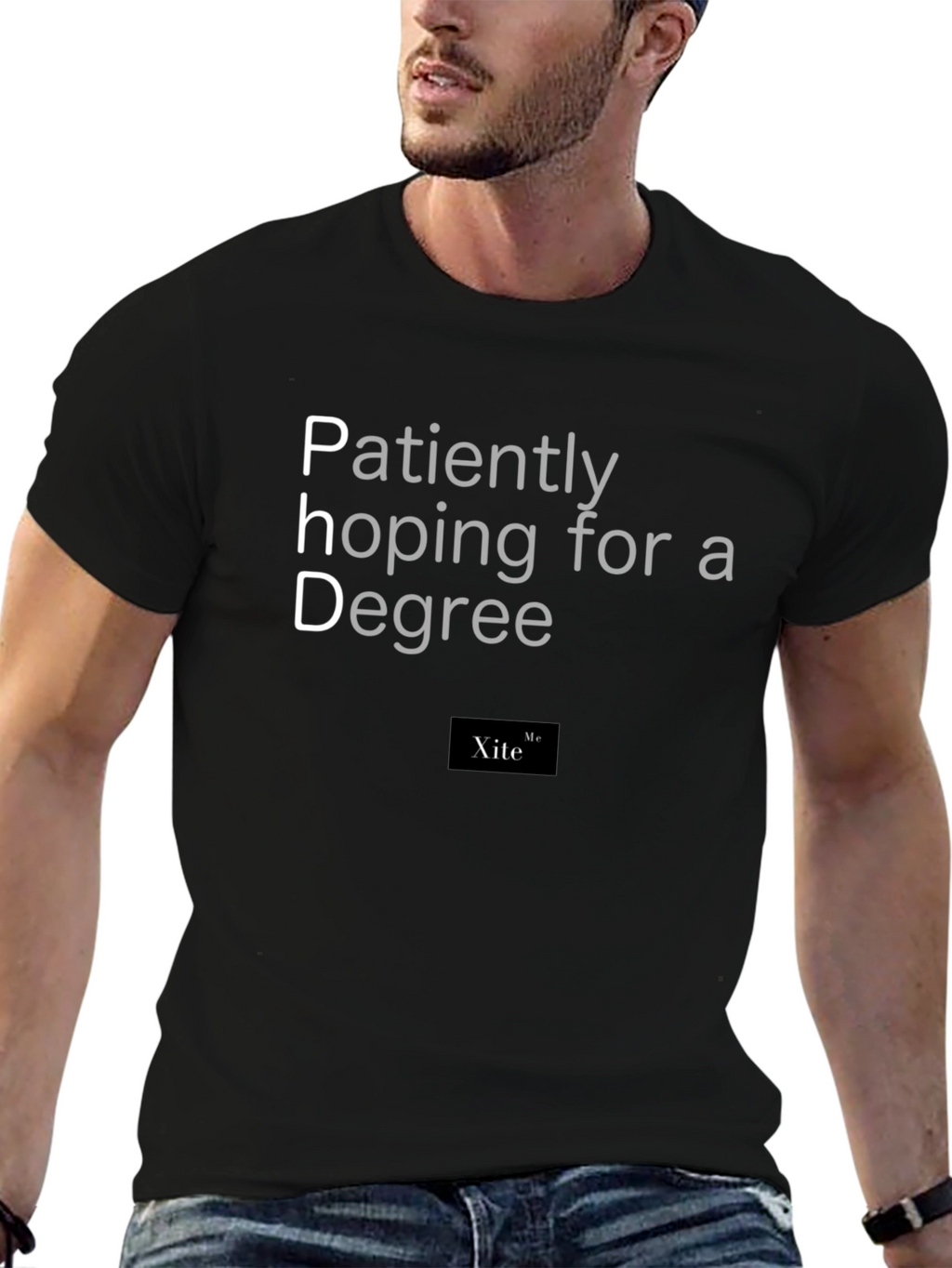 PhD Degree Hopeful T-Shirt - Black Cotton Tee