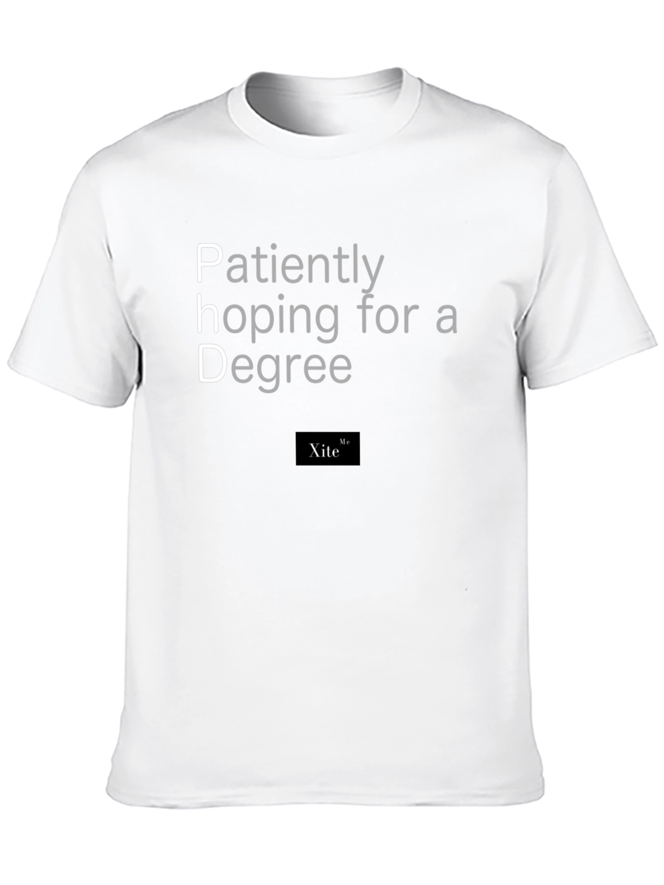 PhD Degree Hopeful T-Shirt - Black Cotton Tee