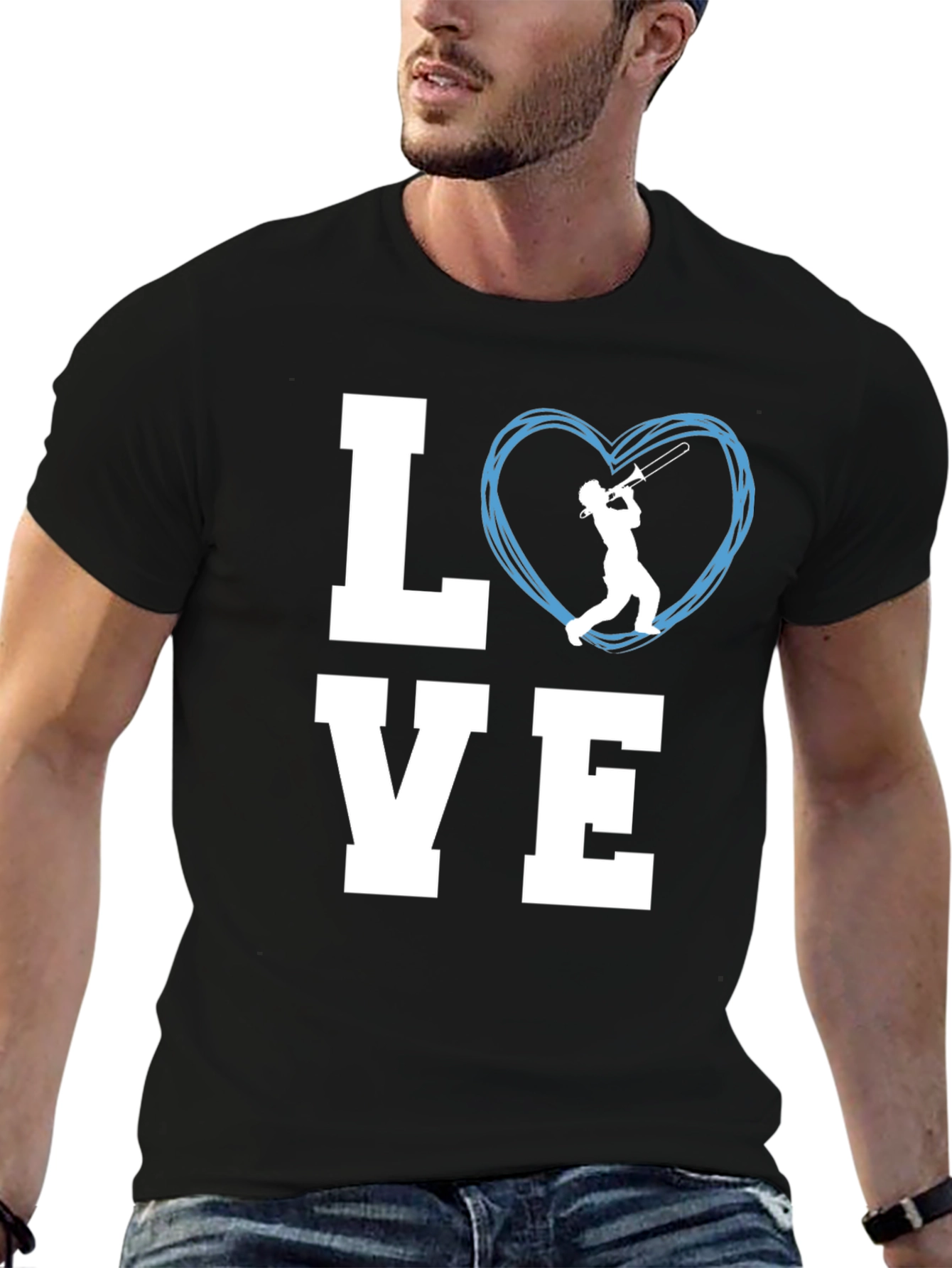 Love Trombone T-Shirt - Music Lover Tee