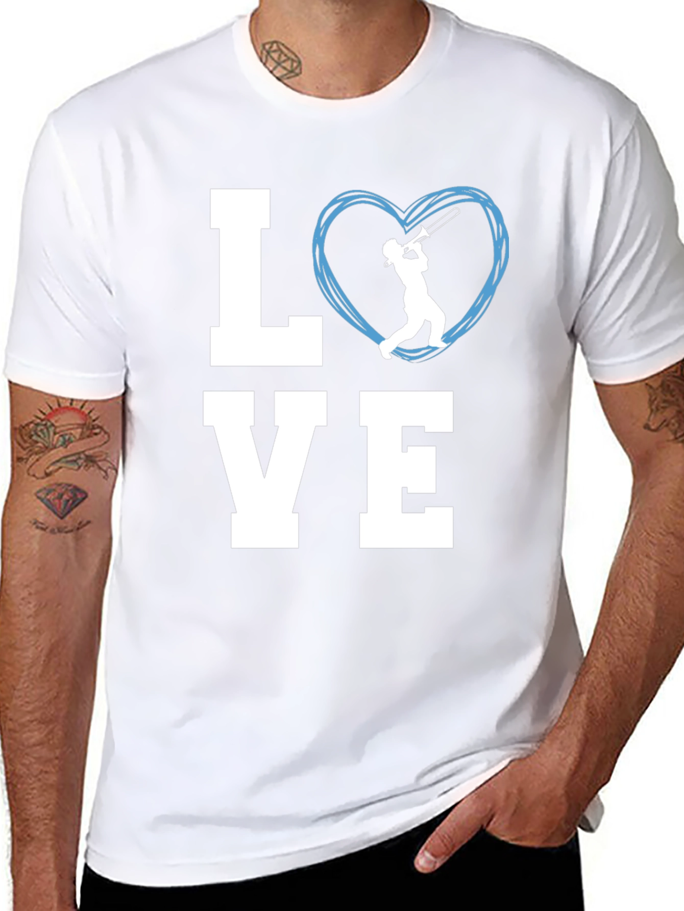 Love Trombone T-Shirt - Music Lover Tee