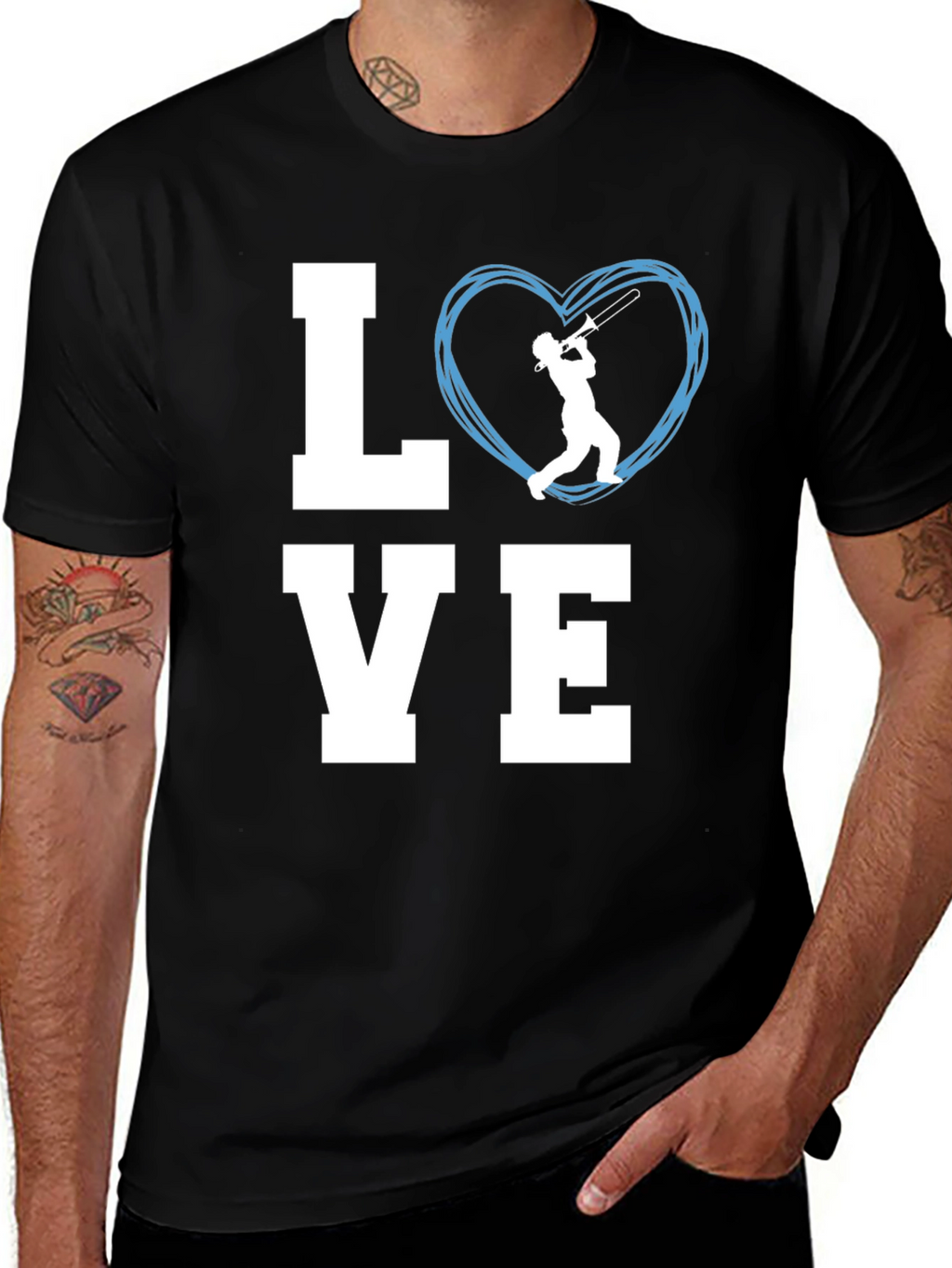 Love Trombone T-Shirt - Music Lover Tee