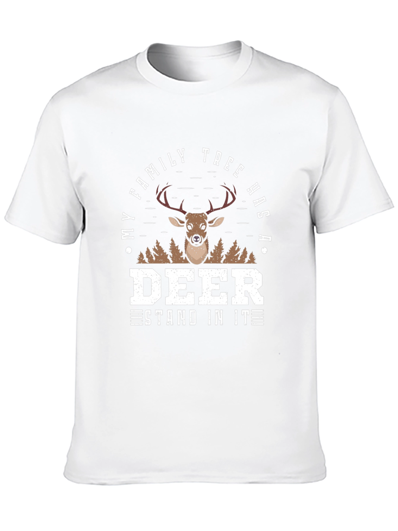 Deer Family Tree Novelty Graphic Tee