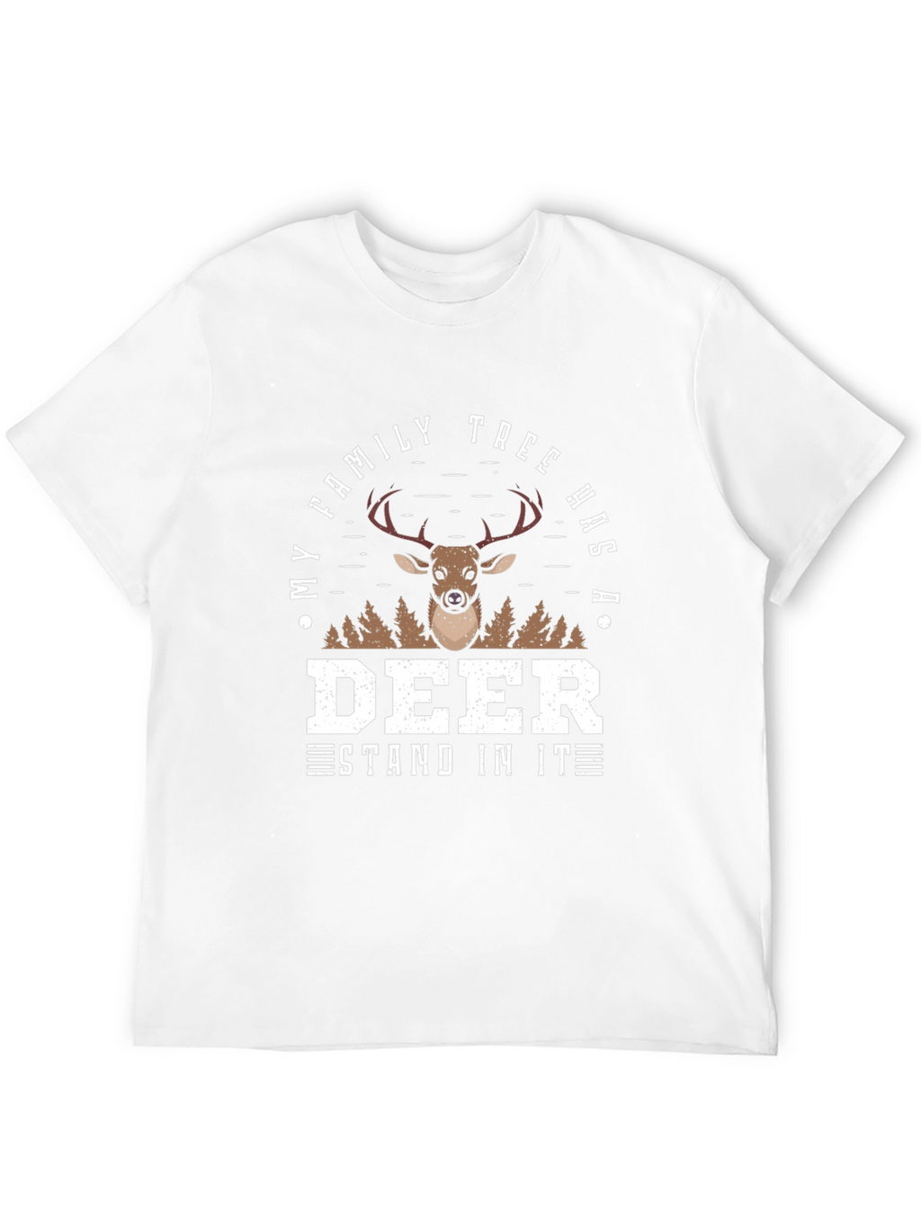 Deer Family Tree Novelty Graphic Tee