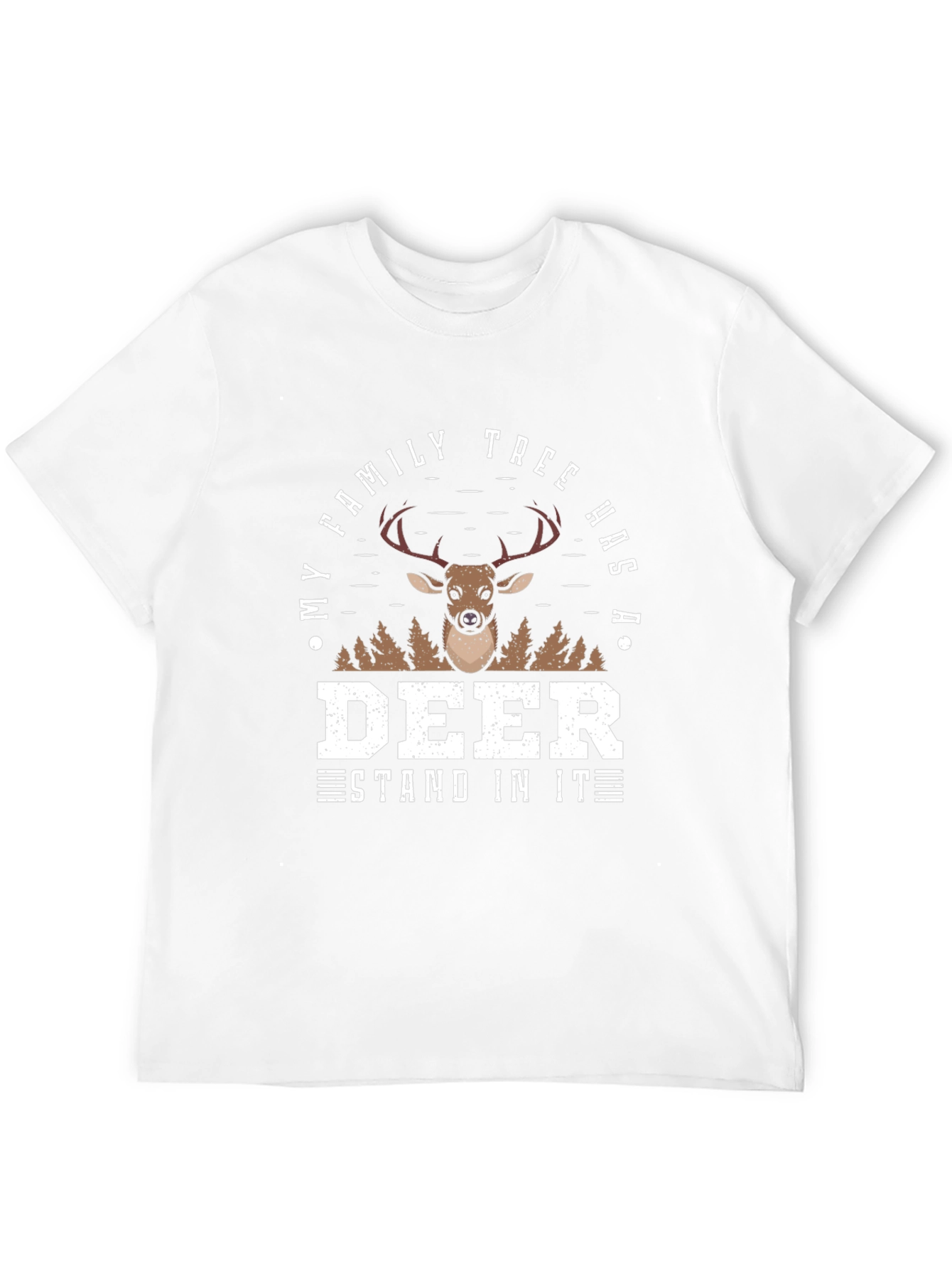 Deer Family Tree Novelty Graphic Tee