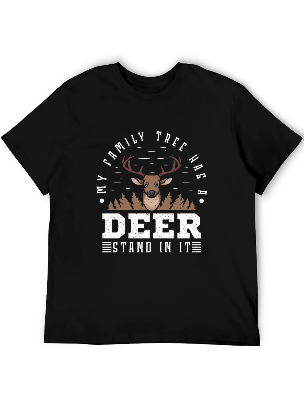 Deer Family Tree Novelty Graphic Tee