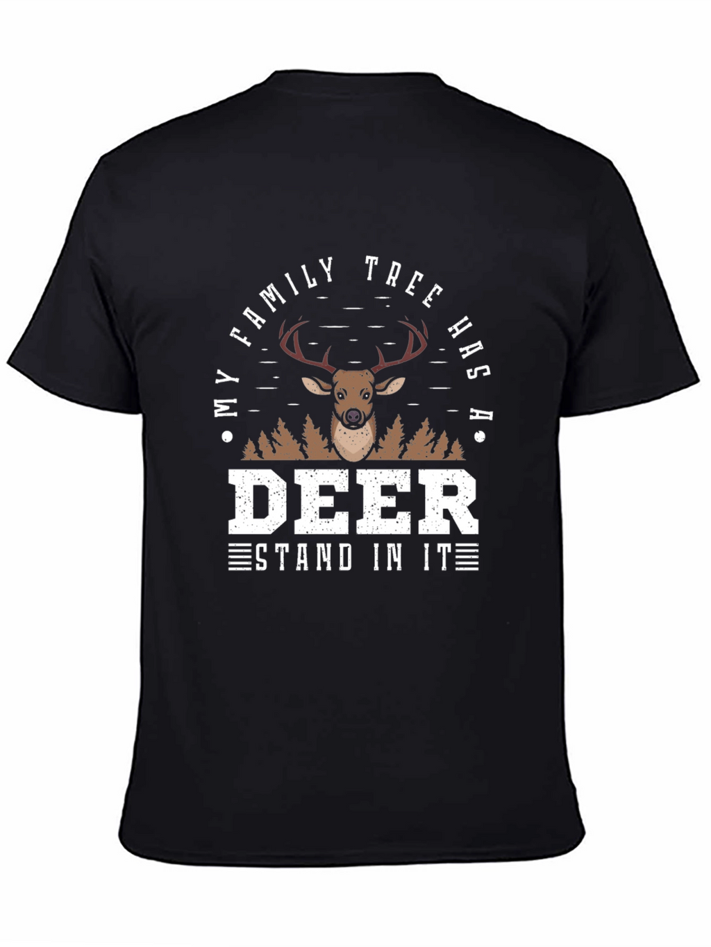 Deer Family Tree Novelty Graphic Tee