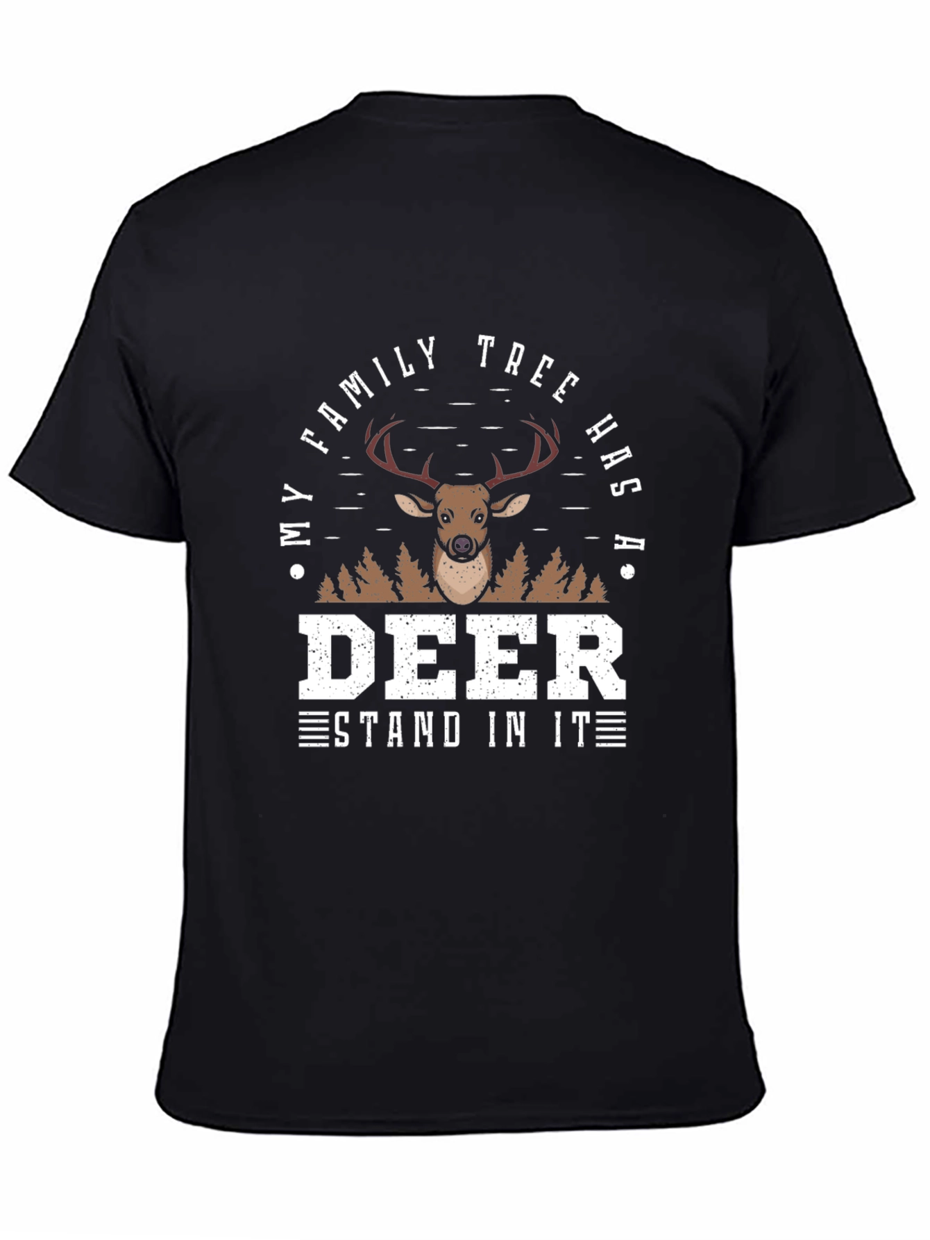 Deer Family Tree Novelty Graphic Tee