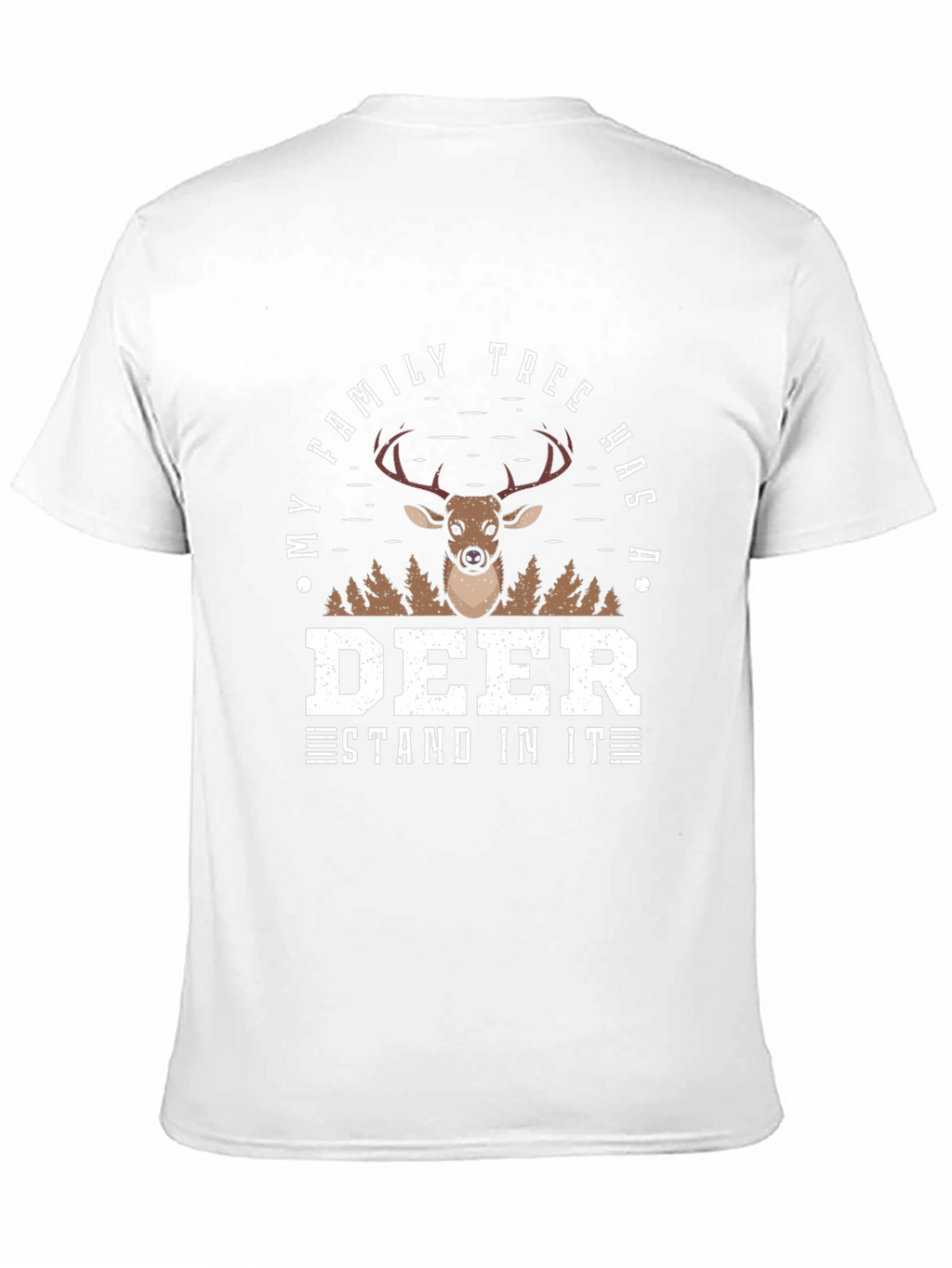 Deer Family Tree Novelty Graphic Tee