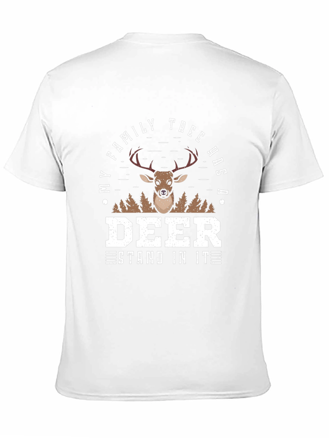 Deer Family Tree Novelty Graphic Tee