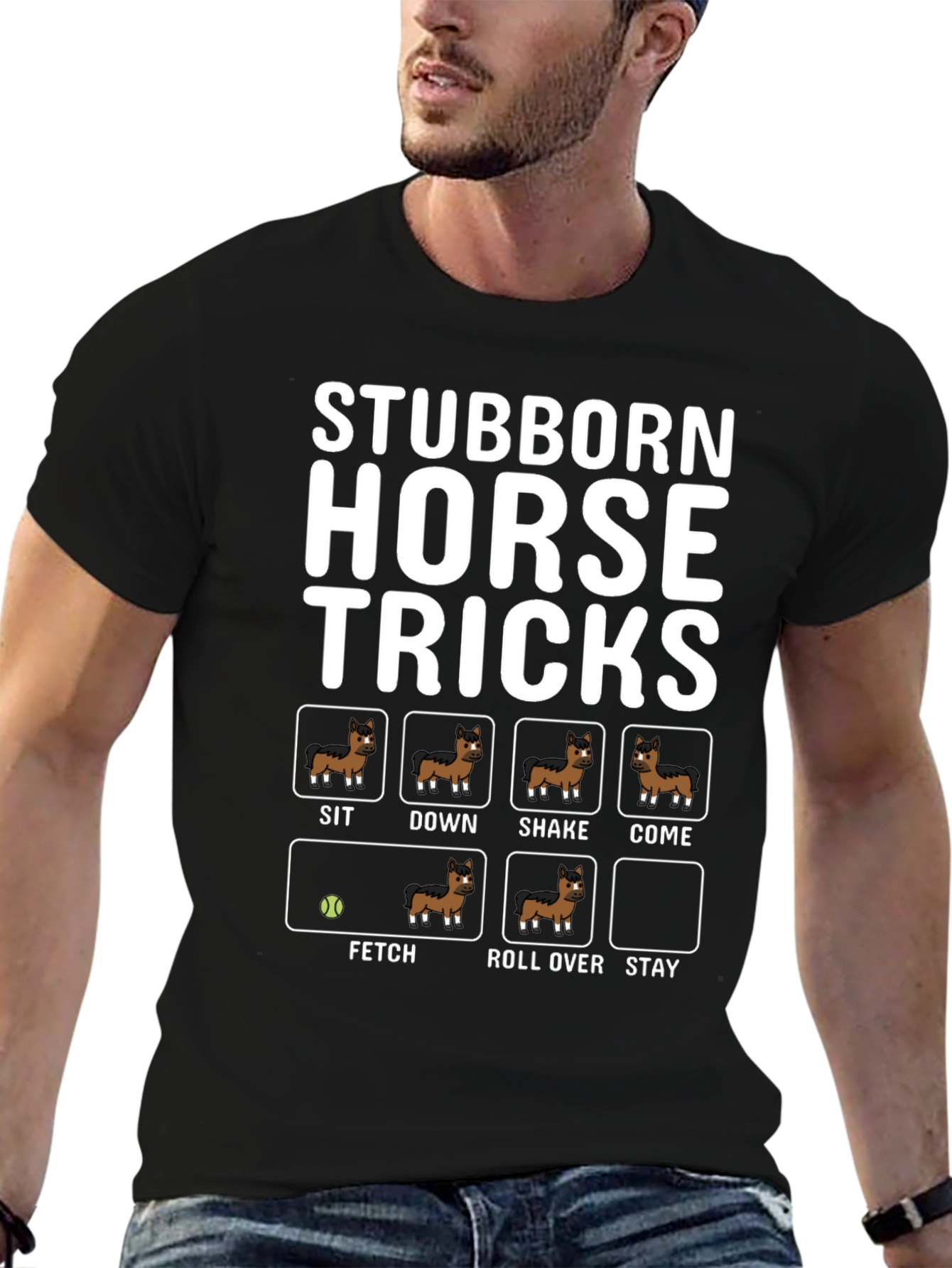 Stubborn Horse Tricks Graphic Tee