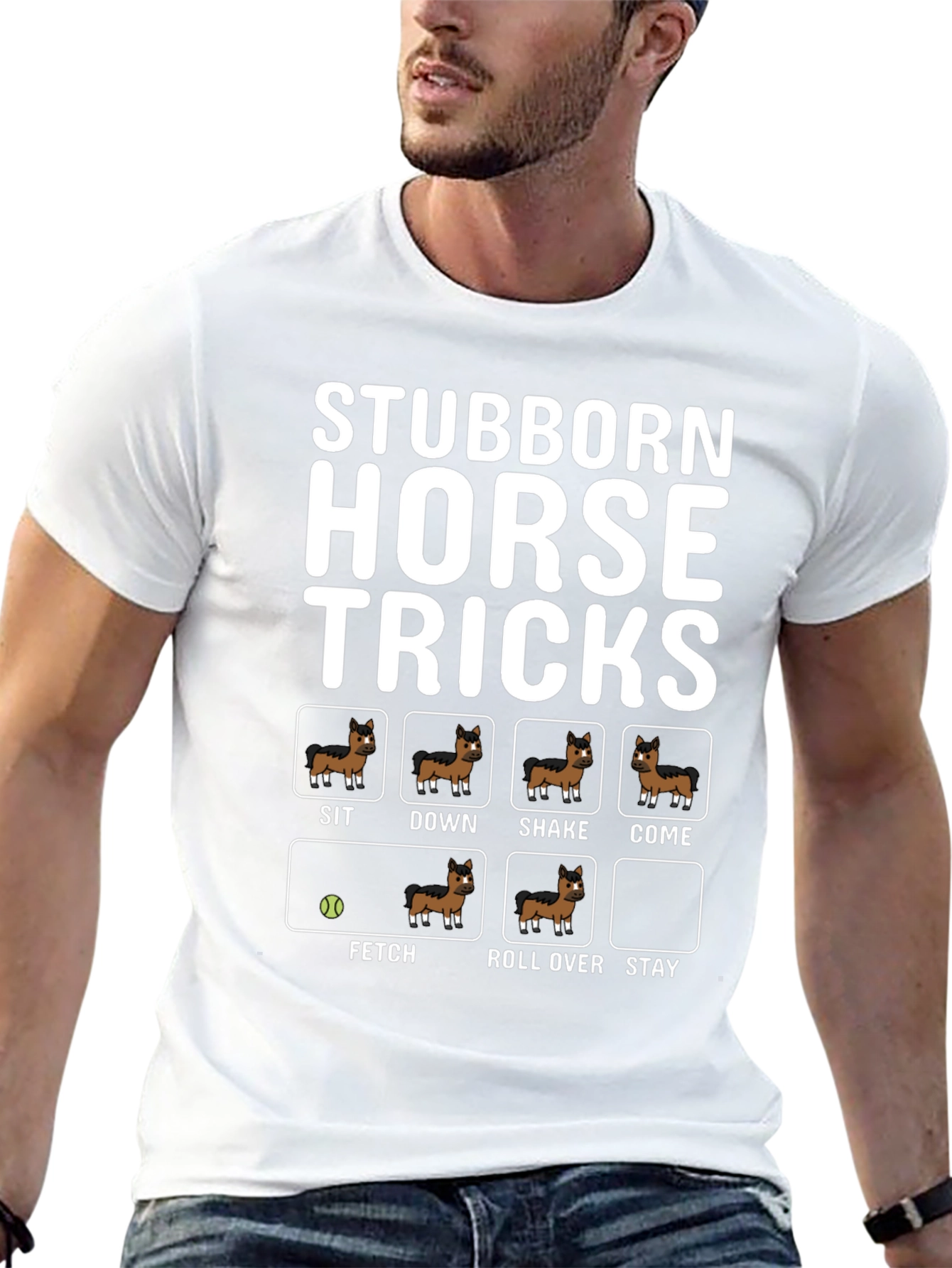 Stubborn Horse Tricks Graphic Tee