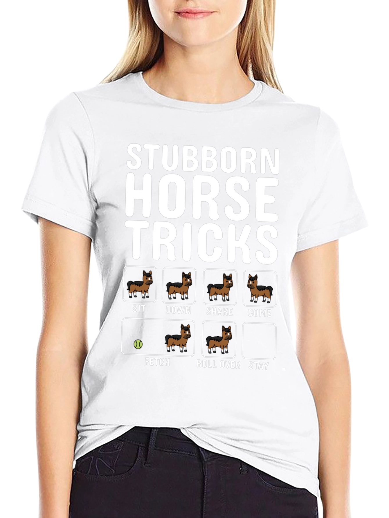 Stubborn Horse Tricks Graphic Tee