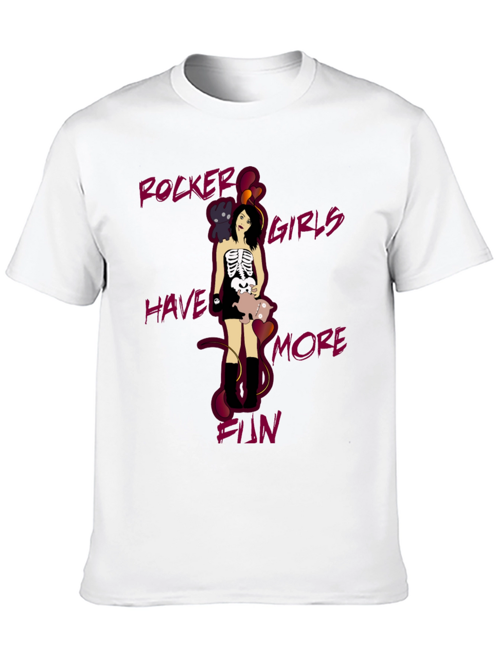 Rocker Girls Have More Fun Graphic T-Shirt