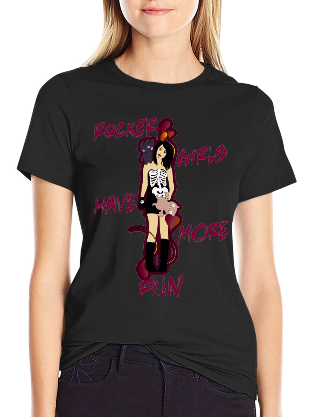 Rocker Girls Have More Fun Graphic T-Shirt